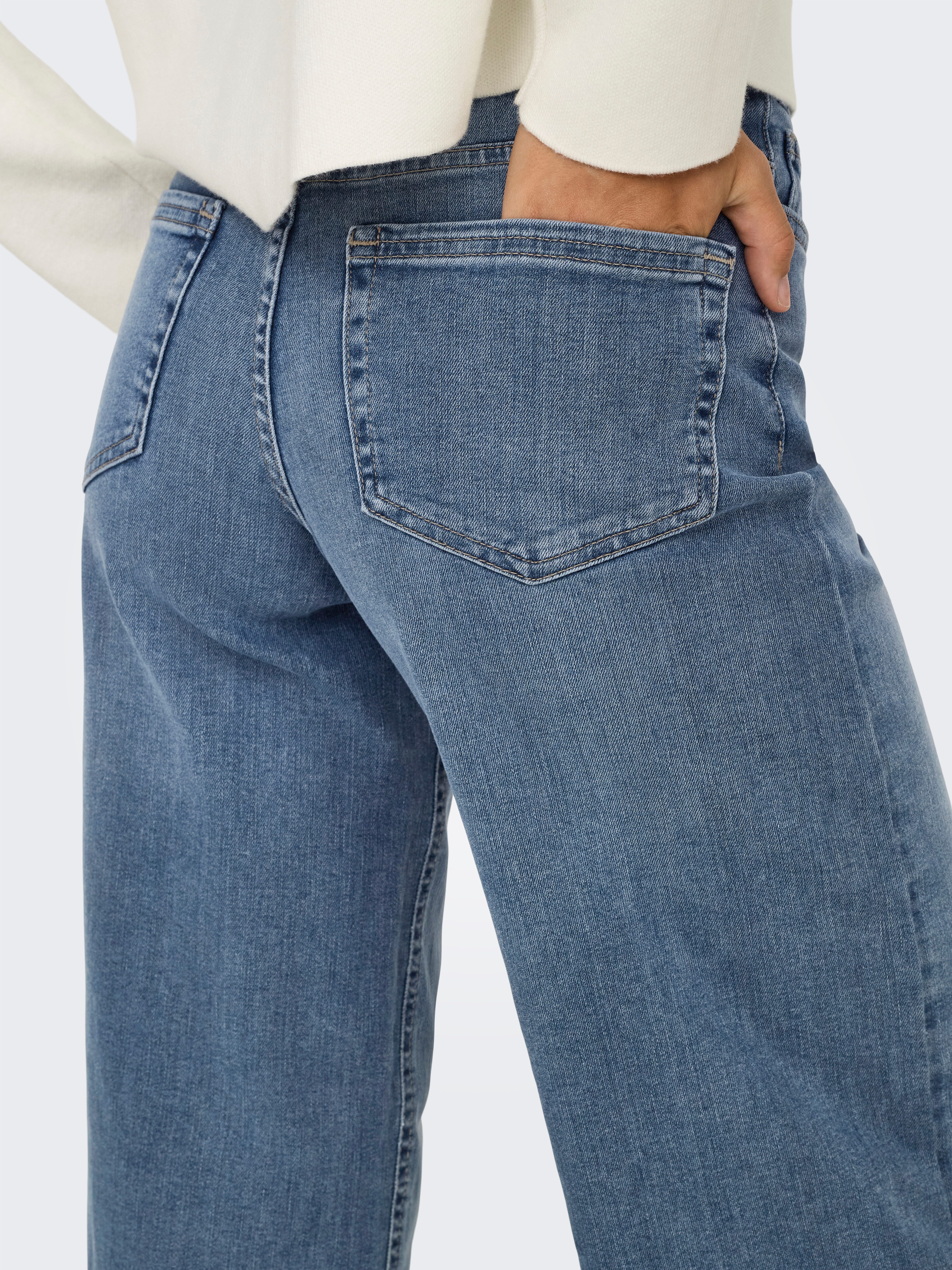 Only High-waist jeans ONLMADISON BLUSH HW WIDE DNM TAI853 NOOS