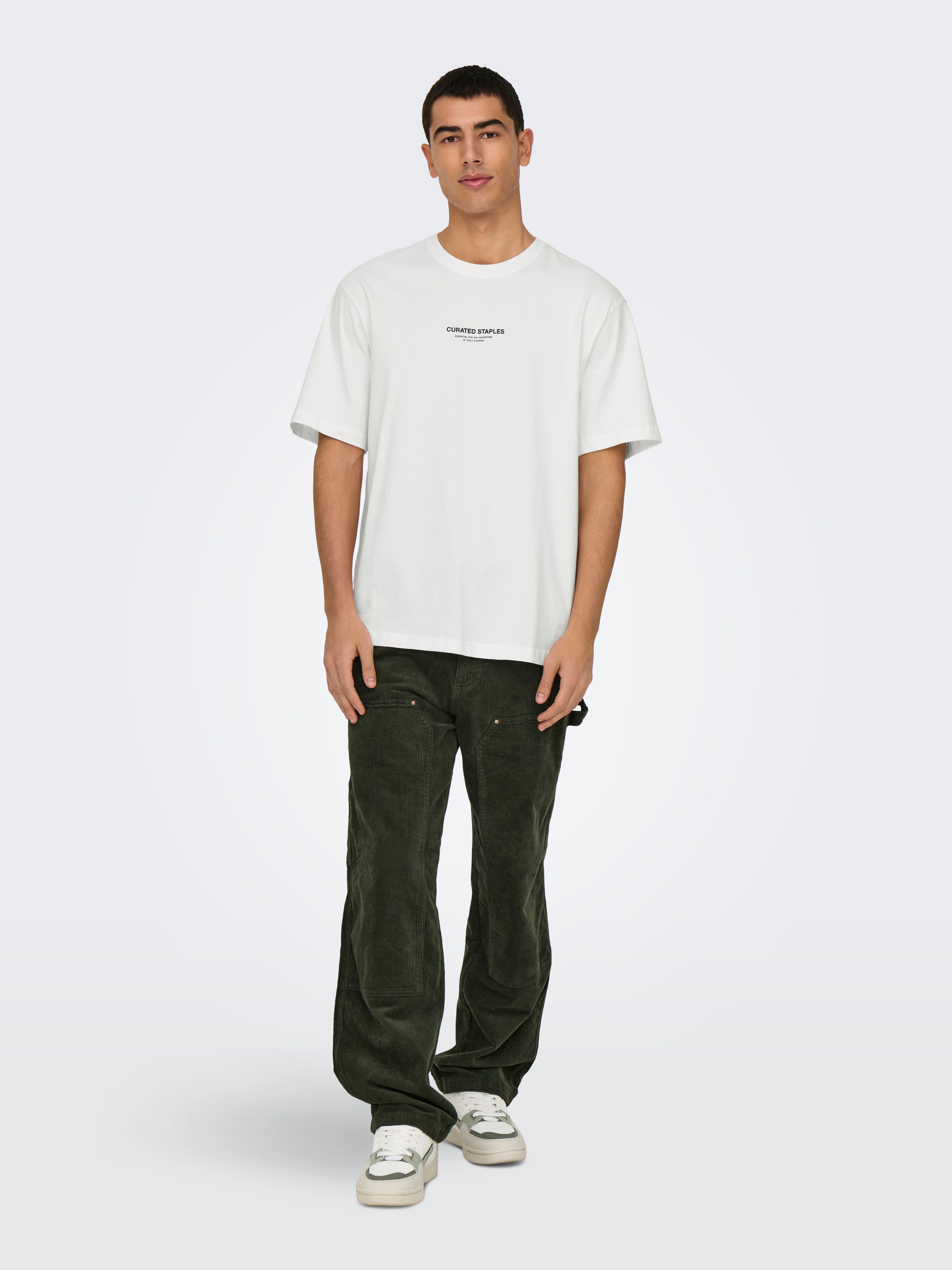 ONLY & SONS Shirt met ronde hals ONSCURATED RLX PRINT SS TEE