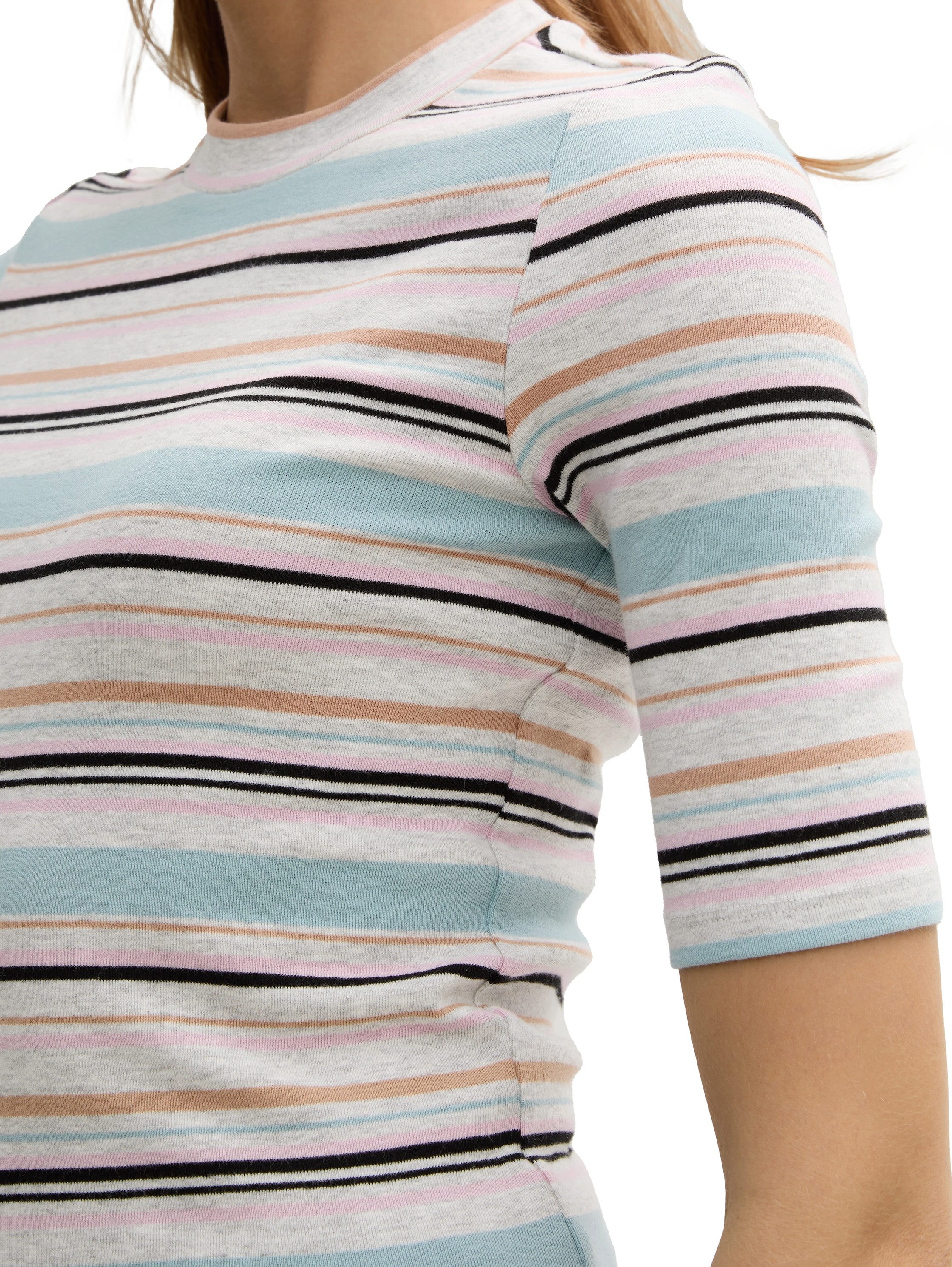 Tom Tailor Denim T-shirt met streepmotief