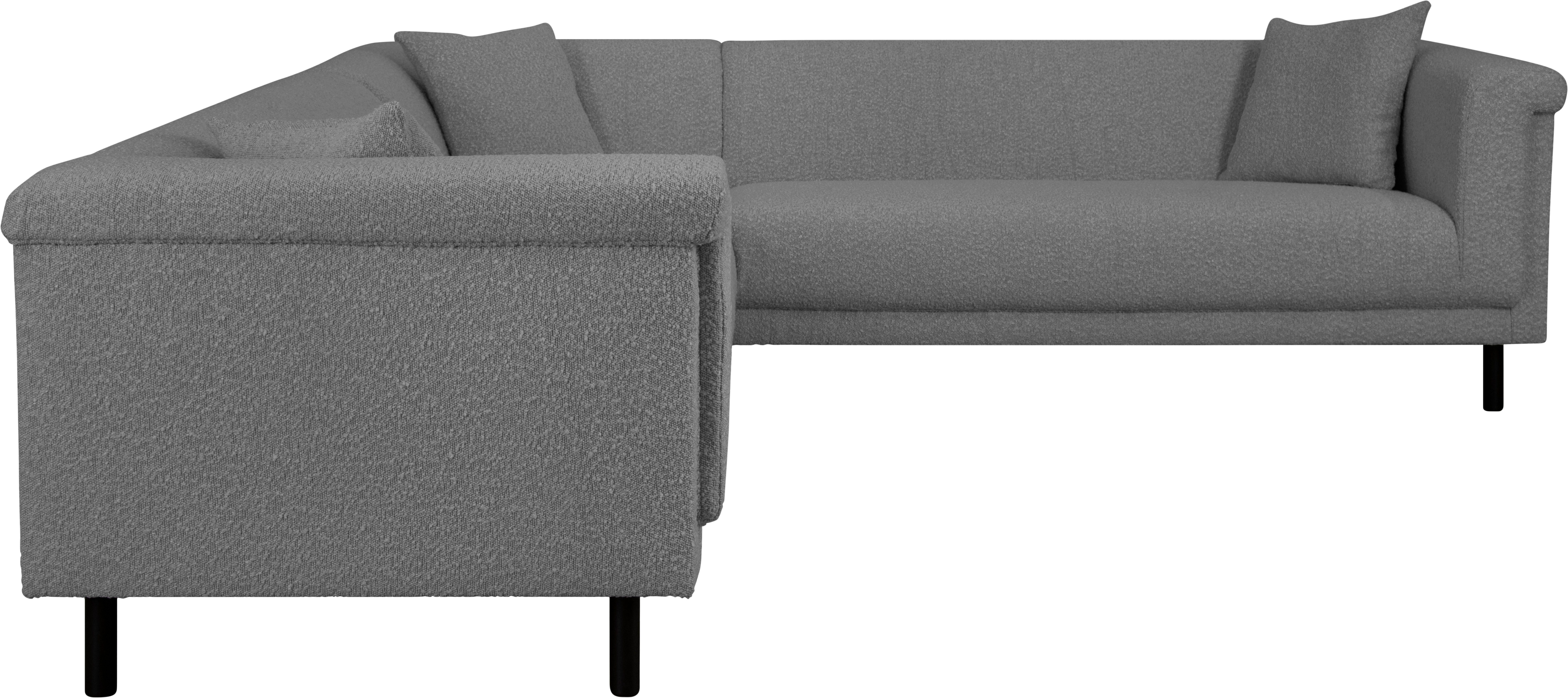 INOSIGN Hoekbank AGNIA L-vorm BxDxH: 244x244x71 cm incl. sierkussen, gelijkbenig, ook in cord