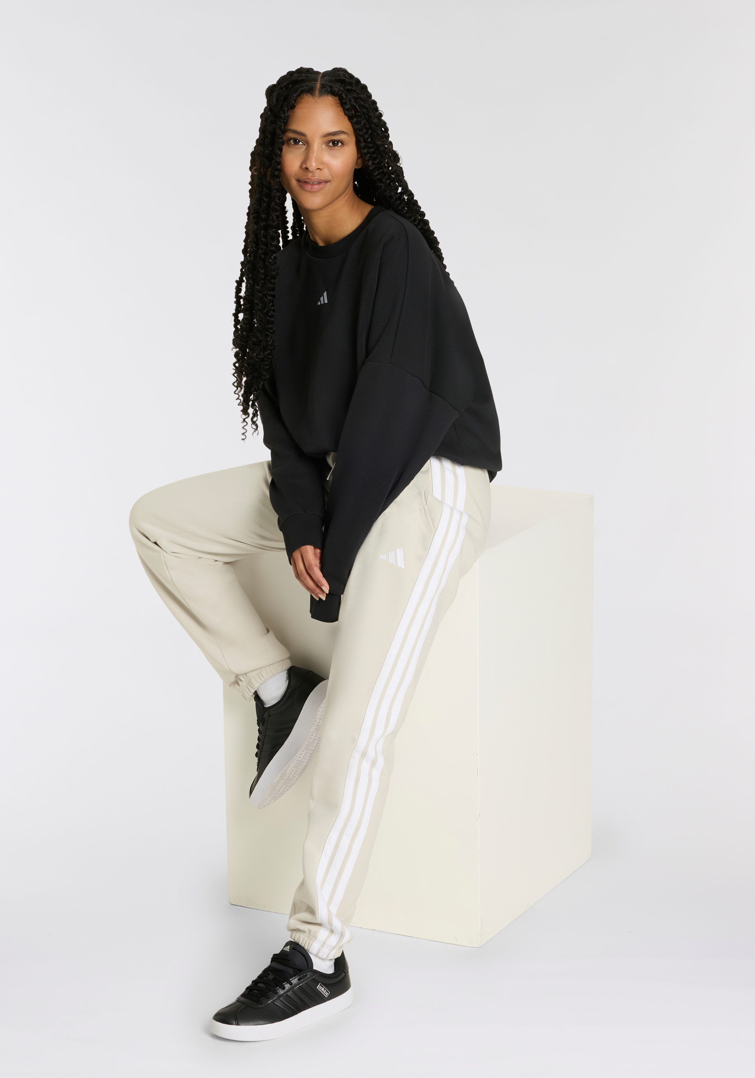 adidas Sportswear Sportbroek W 3S FT CF PT van zacht french terry materiaal (1-delig)