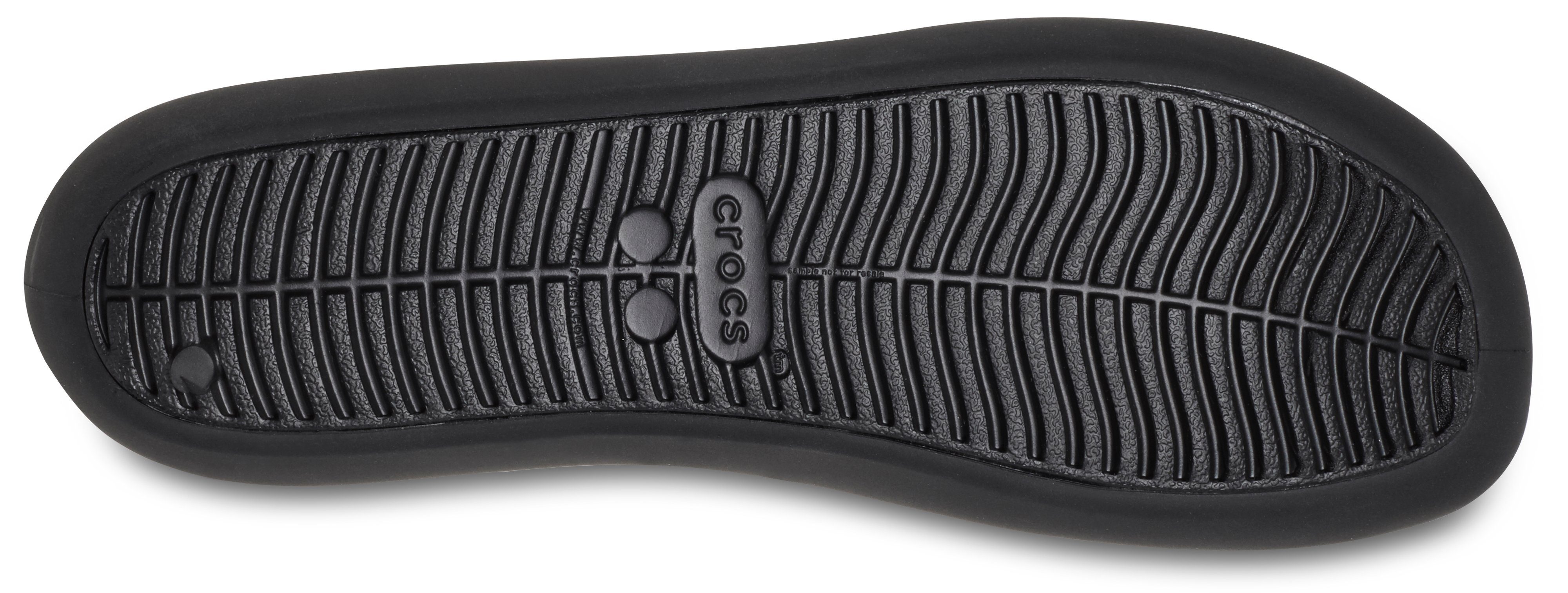 Crocs Ballerina's Brooklyn Flat Badslipper, waterschoen, strand schoen, vrijetijdsschoen met logoprint