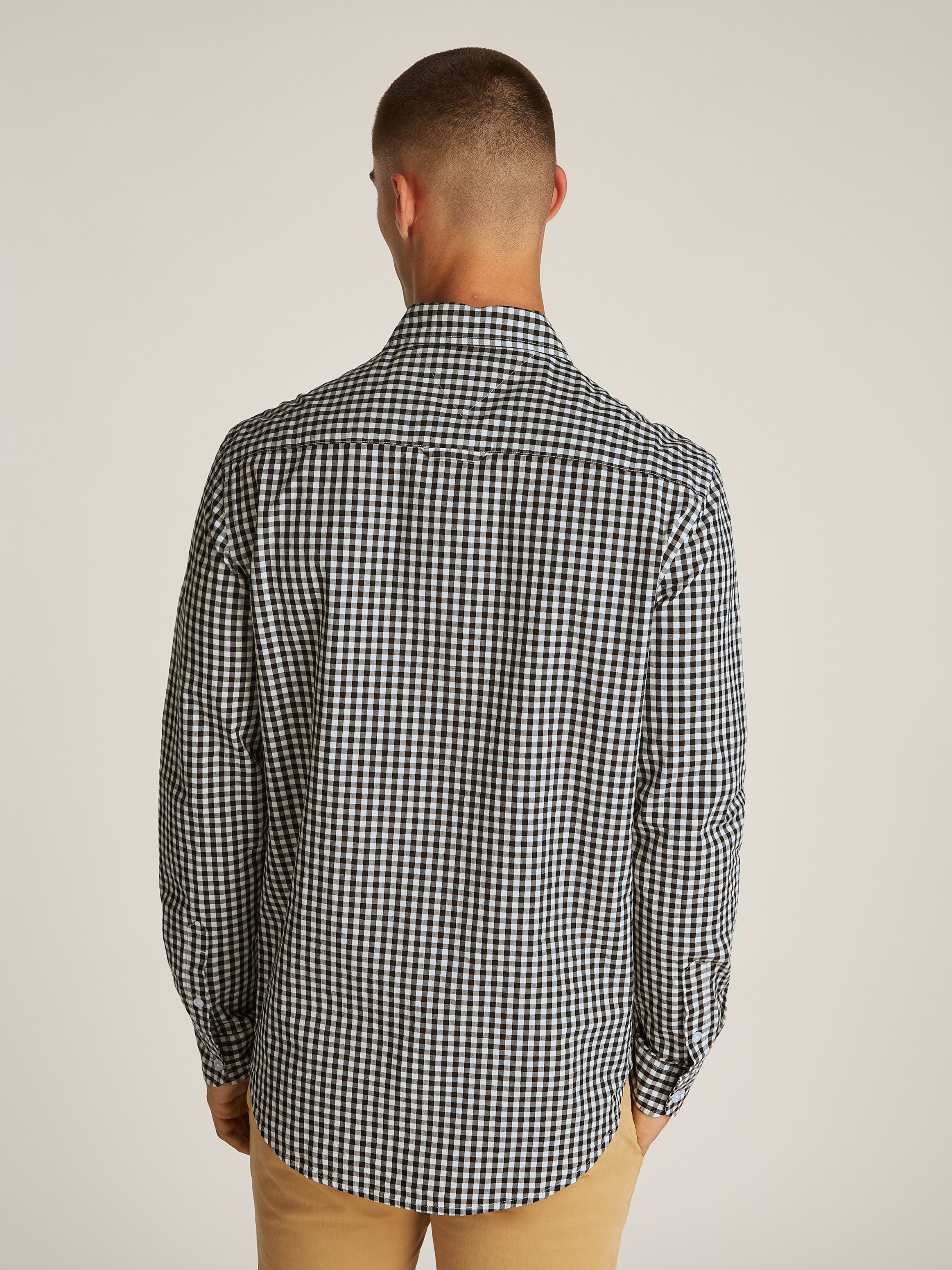 TOMMY JEANS Geruit overhemd TJM POPLIN CHECK SHIRT
