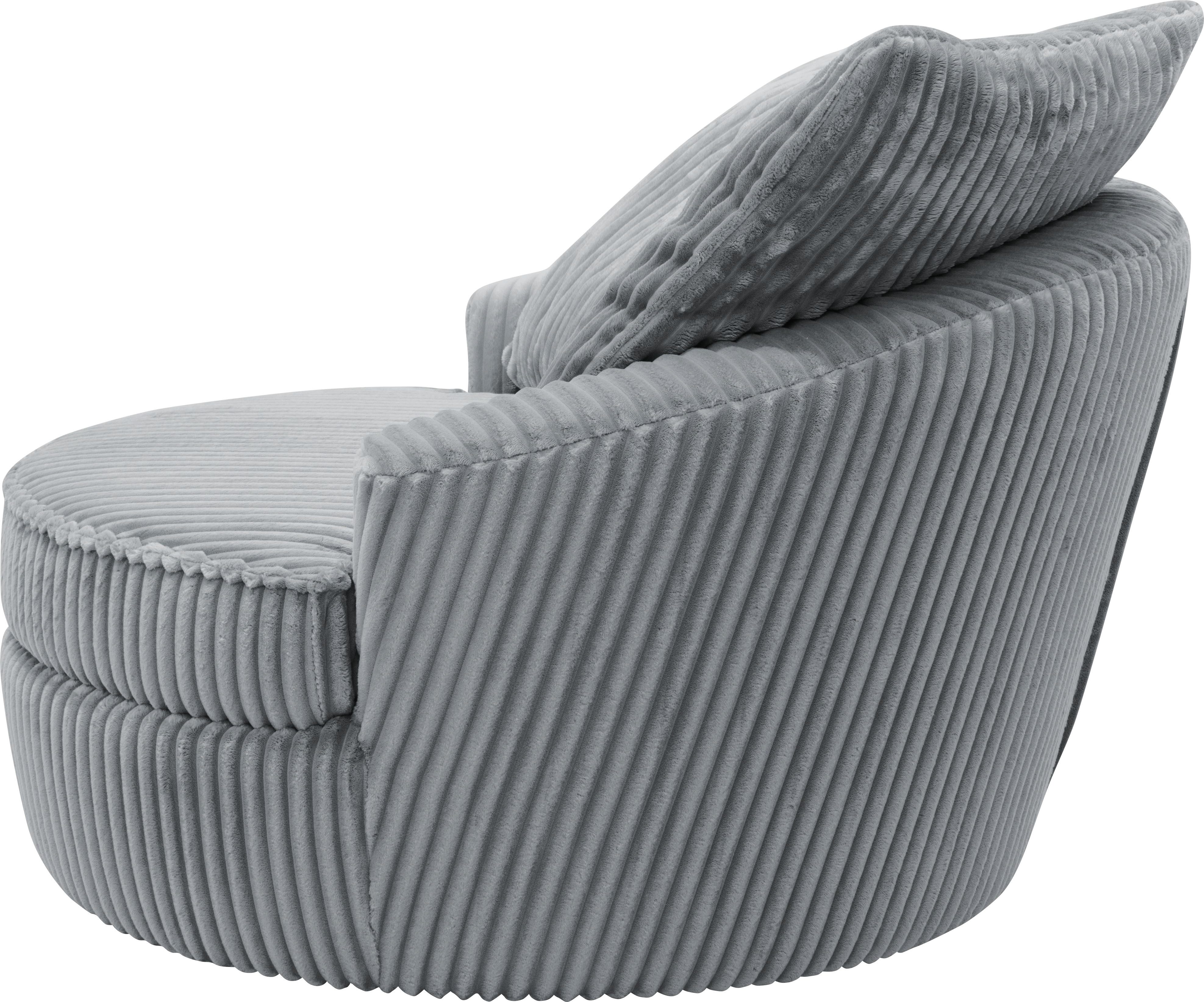 INOSIGN Draaibare fauteuil AMECA, loveseat XXL, leesstoel, grote stoel 122 x 126 x 76 cm (1 stuk)
