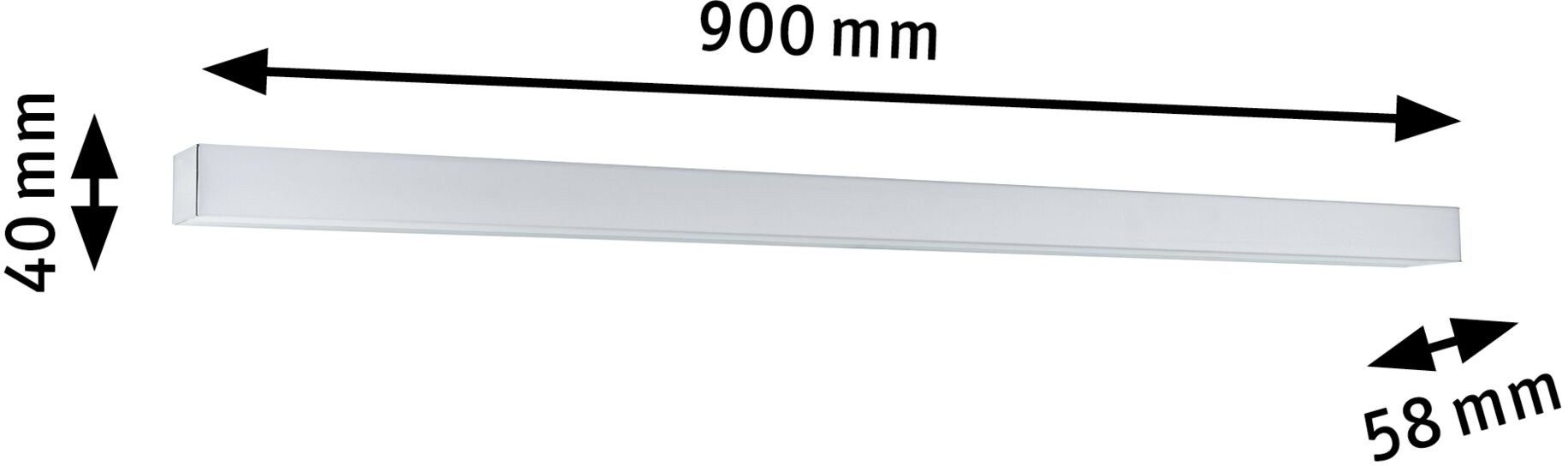 Paulmann Wandlamp Tova Badkamerlamp, spiegel lamp (1 stuk)