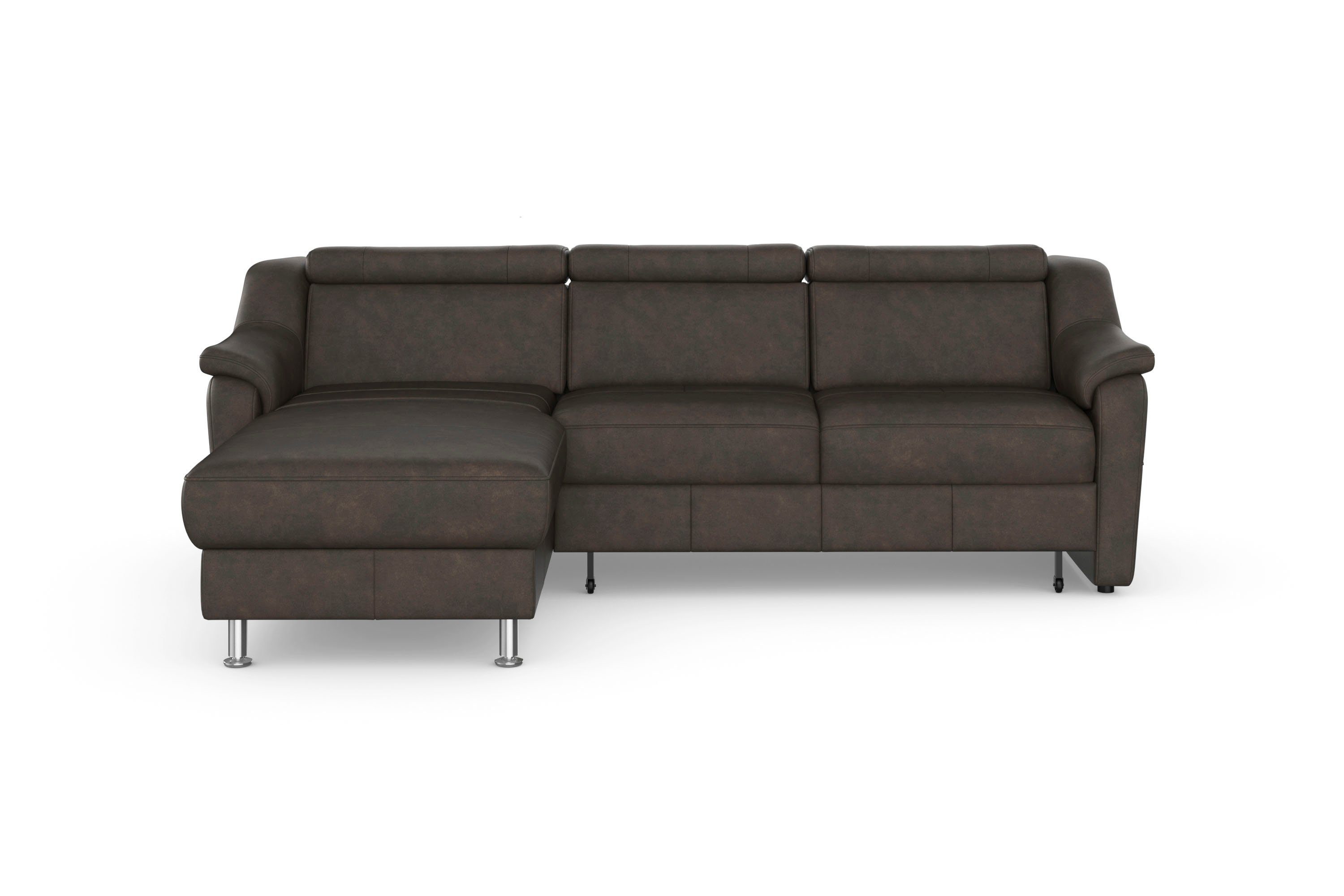 sit&more Hoekbank Freetown met verstelbare hoofdsteun en comfortabele binnenvering