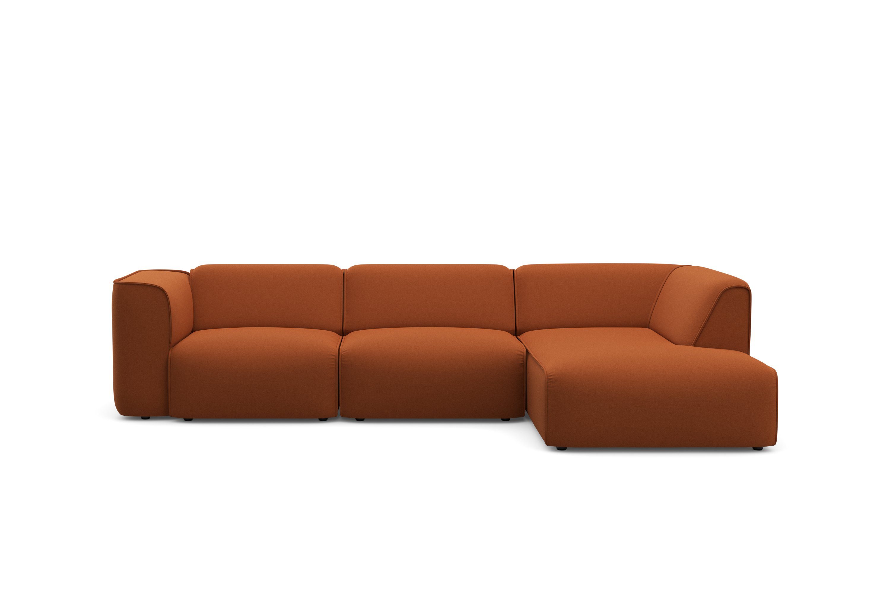 RAUM.ID Hoekbank Merid L-vorm, altijd uitbreidbaar met modules, B/D/H: 295/162/70 cm