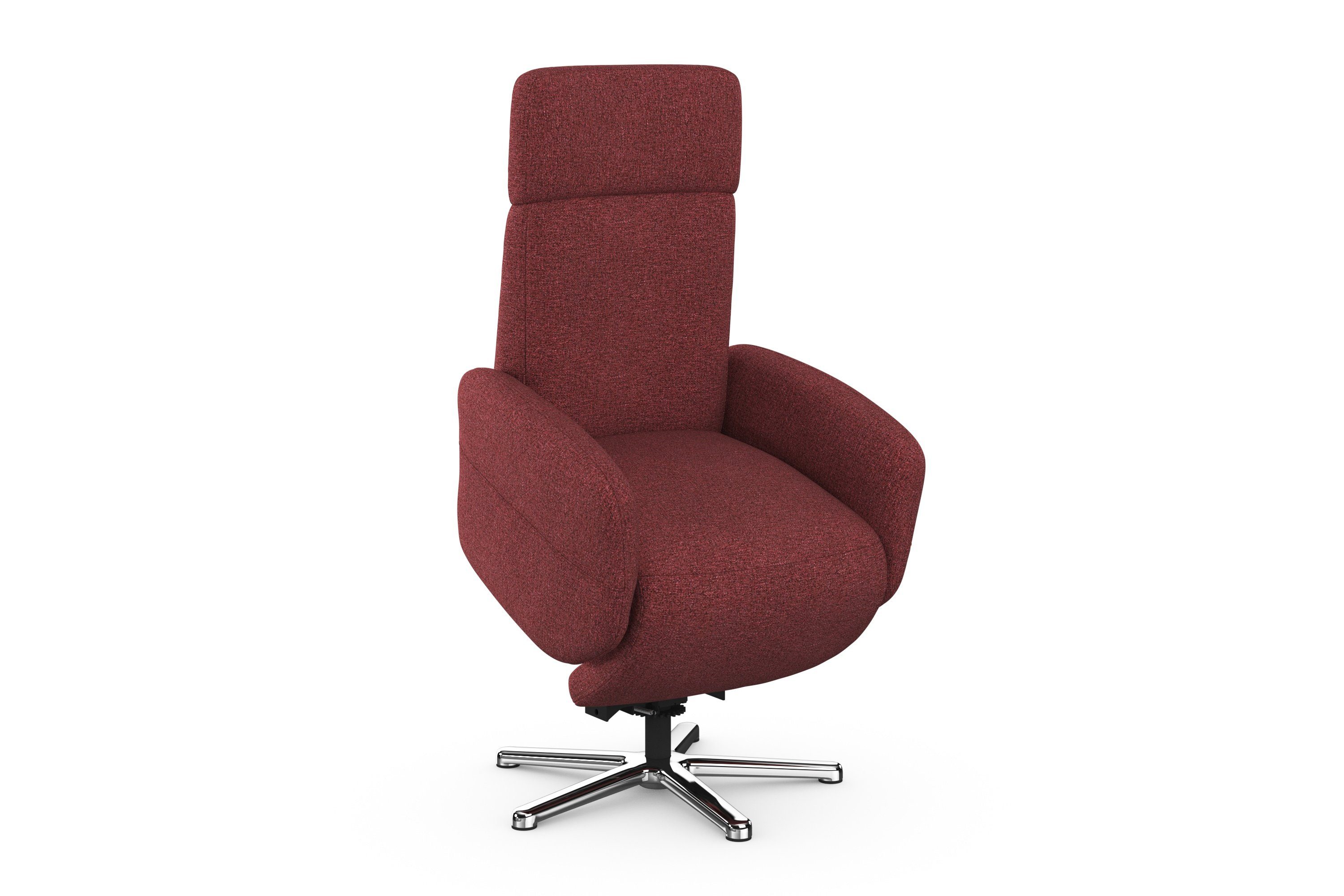 sit&more Relaxfauteuil Grenoble, incl. hoofdsteunverstelling en bekabelde afstandsbediening