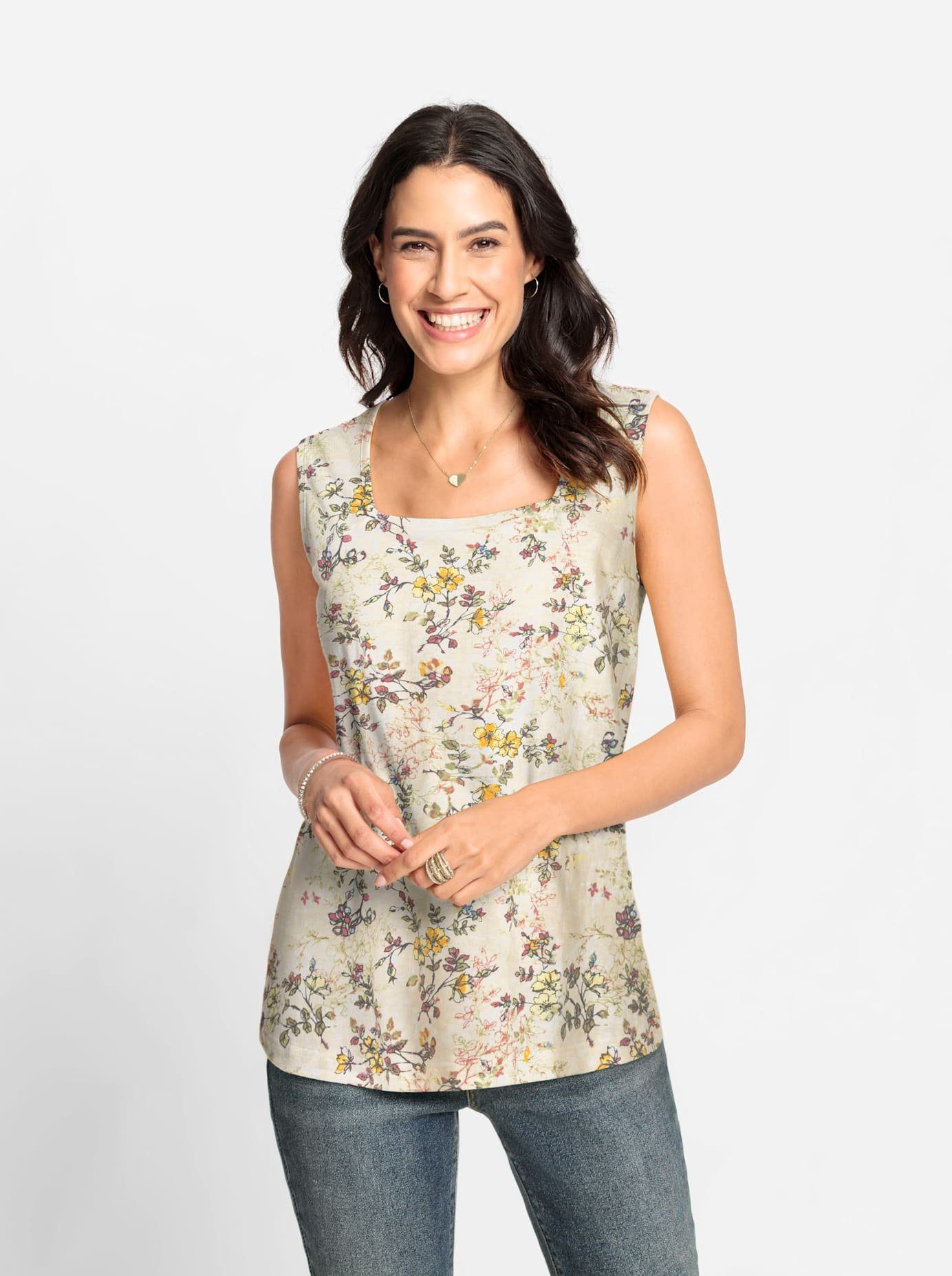 Classic Inspirationen Shirttop dames tanktops maat 50 beige