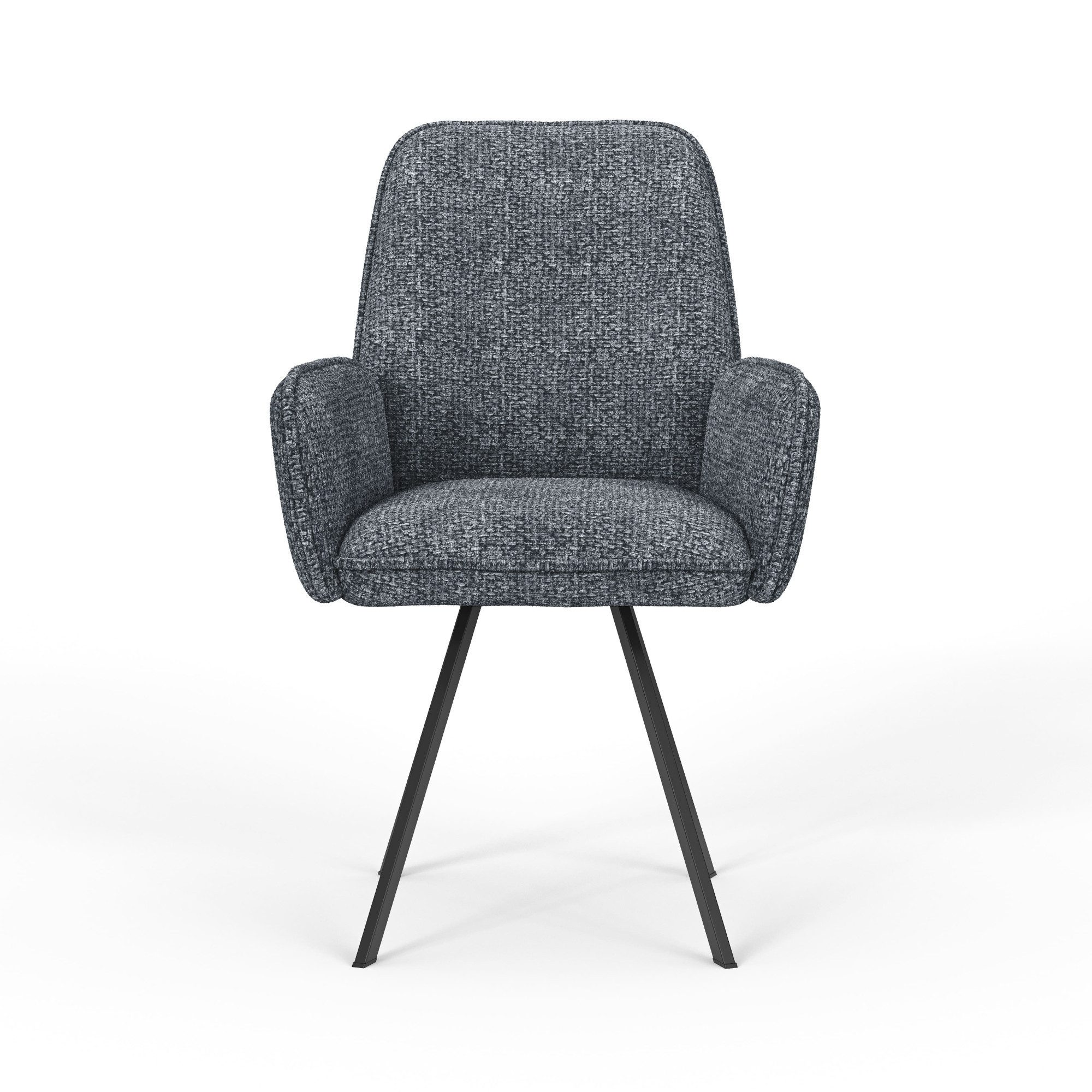 Home affaire Stoel met armleuningen Mily eetkamerstoel, gestoffeerde fauteuil, woonstoel, eetstoel met armleuningen (set, 2 stuks)