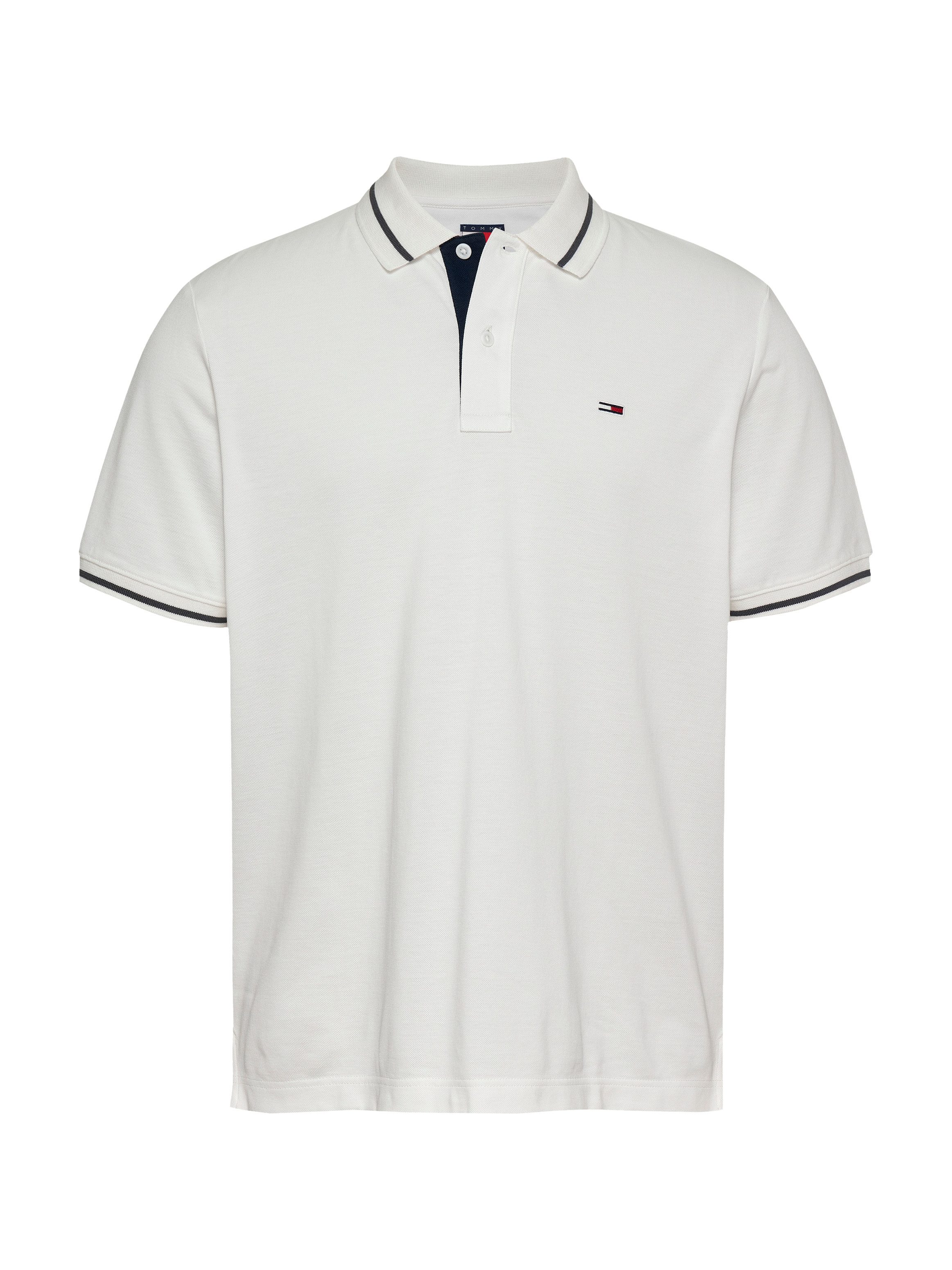 TOMMY JEANS Poloshirt TJM REG TIPPED POLO met gestreepte details