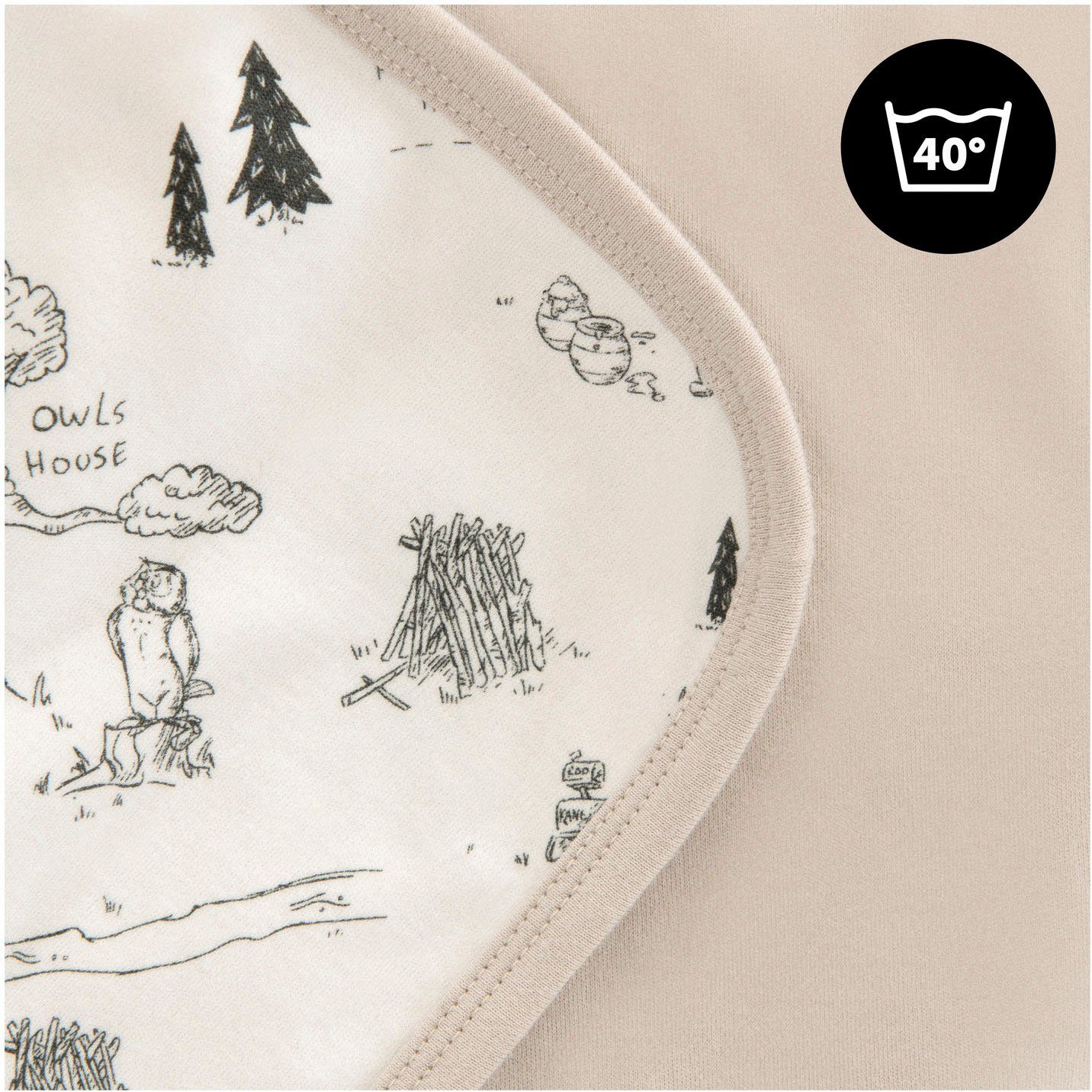 Hauck Babydeken Baby Inslapdeken, Snuggle N Dream Winnie the Pooh beige
