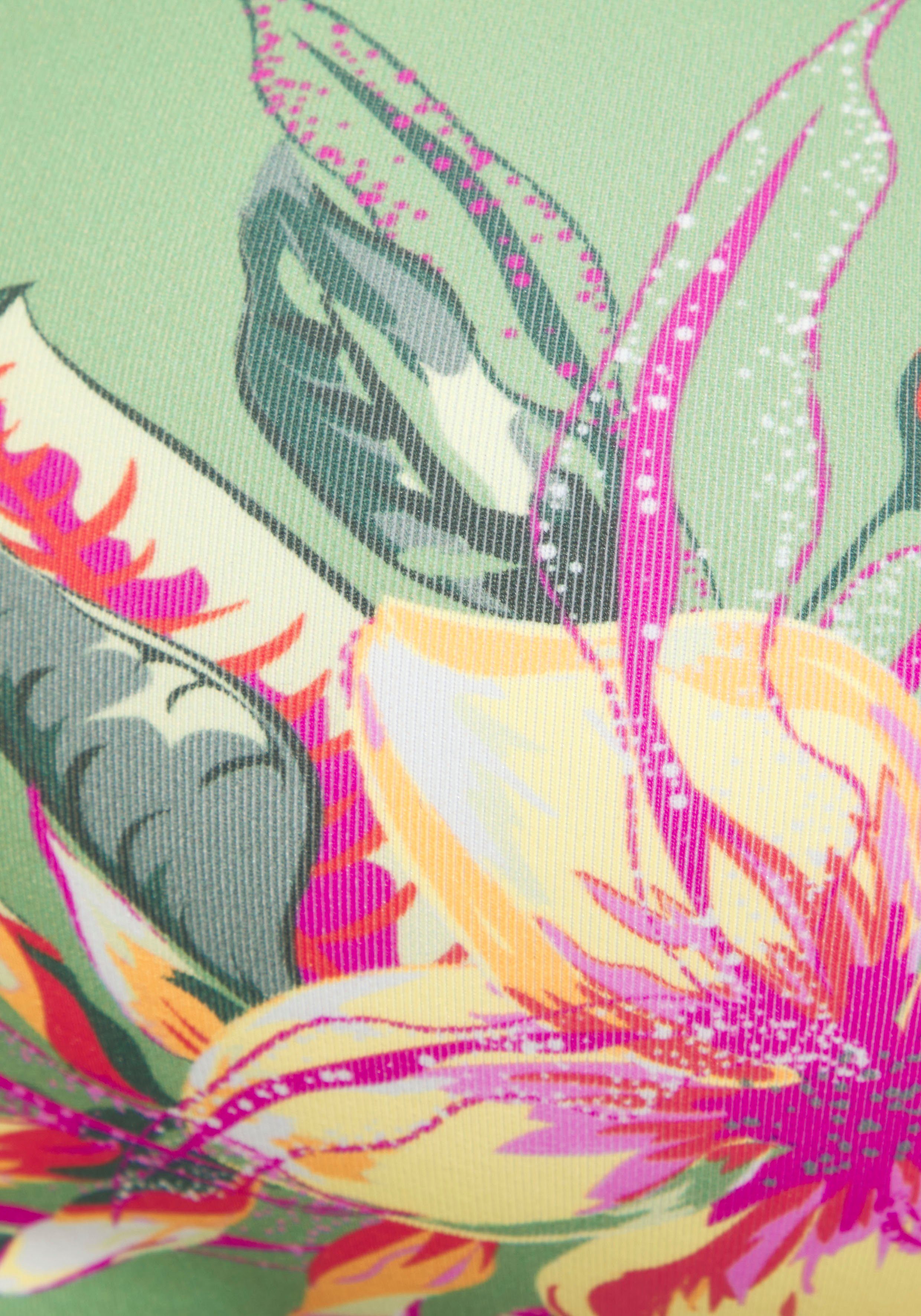 Lascana Bustierbikinitop MALIA met tropische print