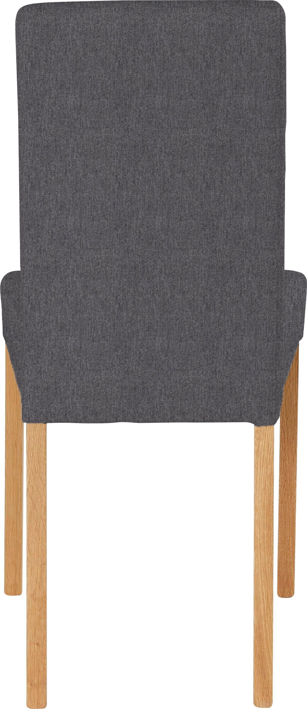 Home affaire Stoel met 4 poten Bologna Frame van massief hout (set)