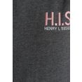 h.i.s joggingpak lang sweatshirt + legging (2-delig) grijs