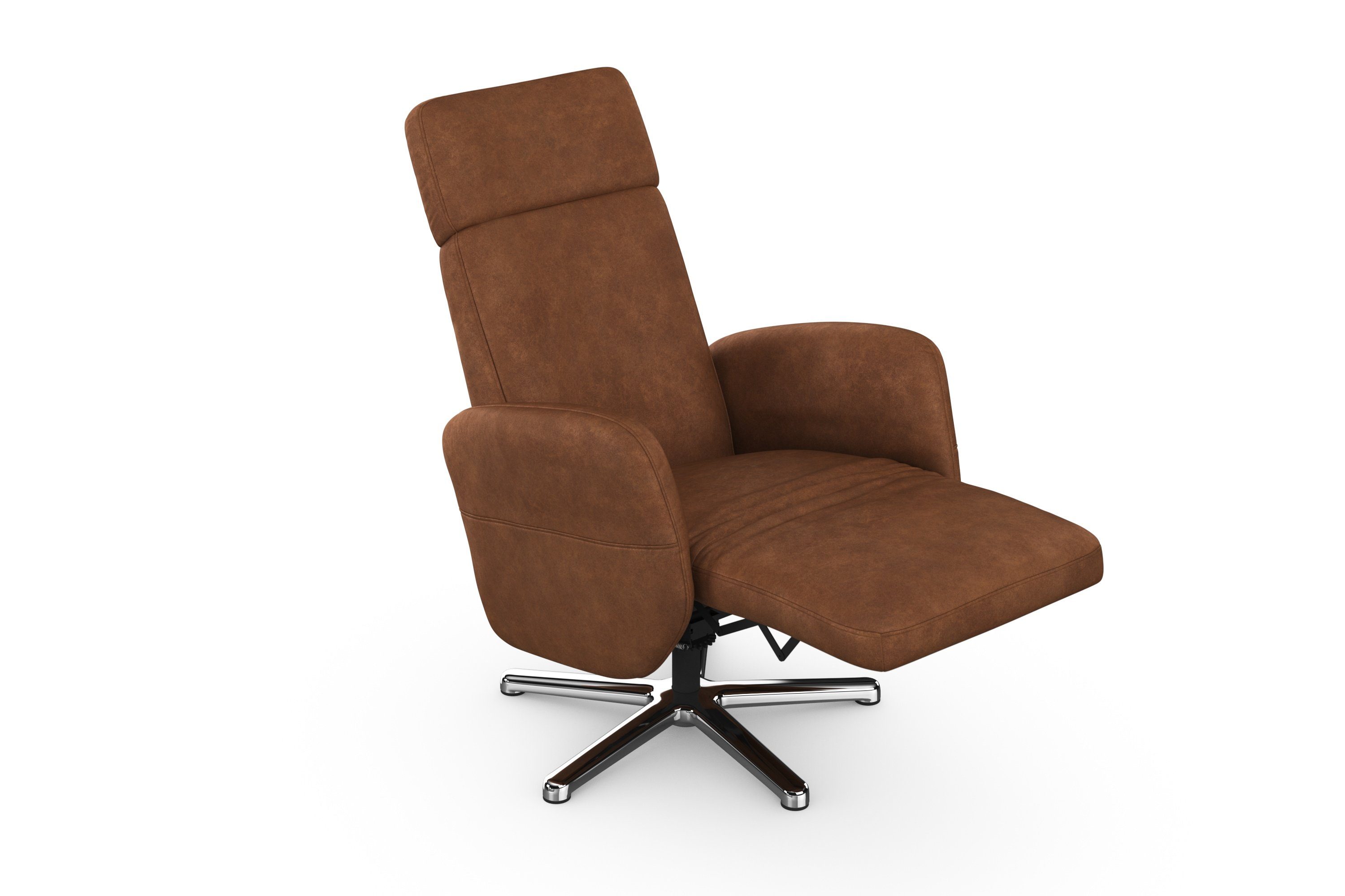 sit&more Relaxfauteuil Grenoble, incl. hoofdsteunverstelling en bekabelde afstandsbediening