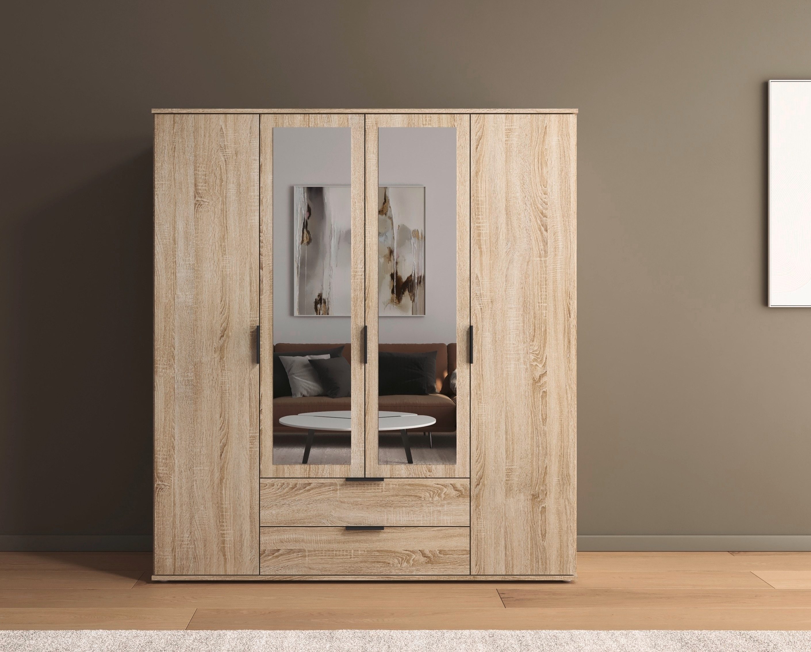 rauch Draaideurkast Kledingkast Kast Garderobe Wasmand ESSEA in 2 Breedtes