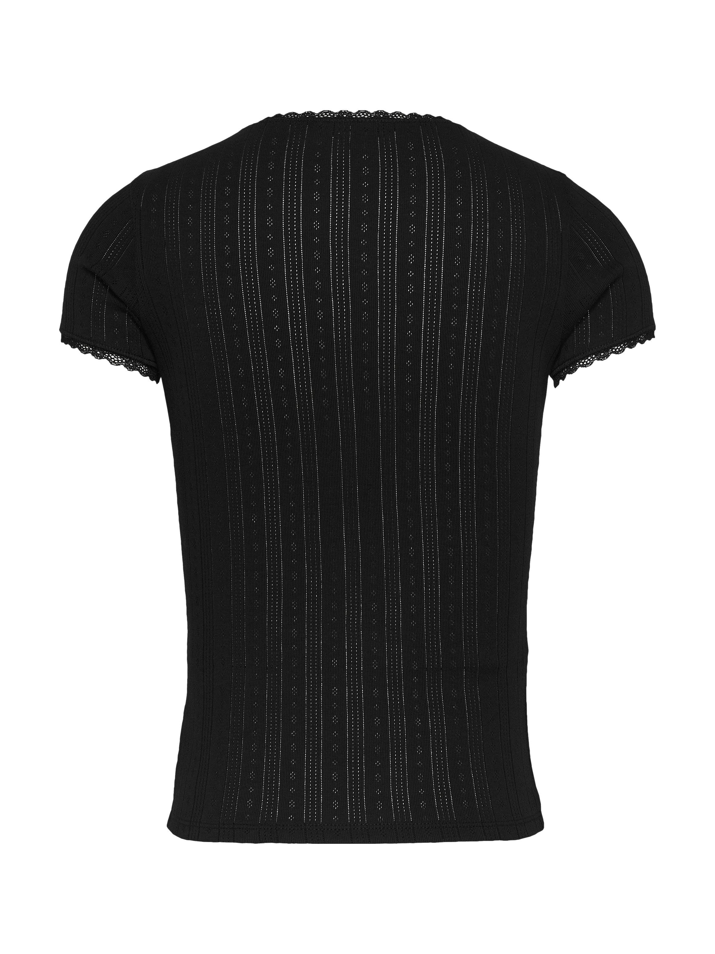 TOMMY JEANS T-shirt TJW SLIM POINTELLE RIB TEE
