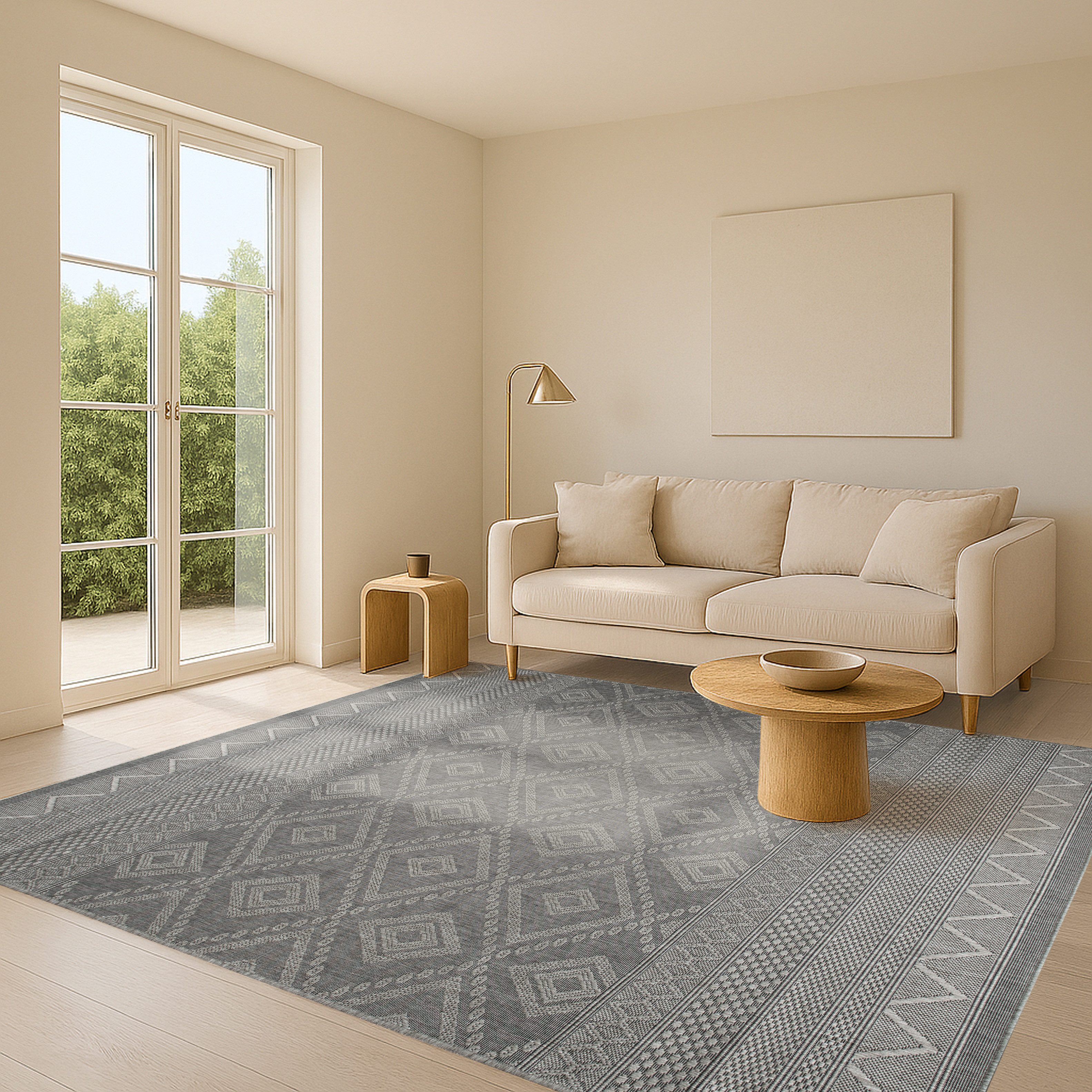 my home Vloerkleed Toronto is ook als loper verkrijgbaar Geschikt voor binnen en buiten, sisal-look, weerbestendig & uv-bestendig, boho