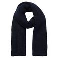 superdry sjaal ribbed scarf blauw