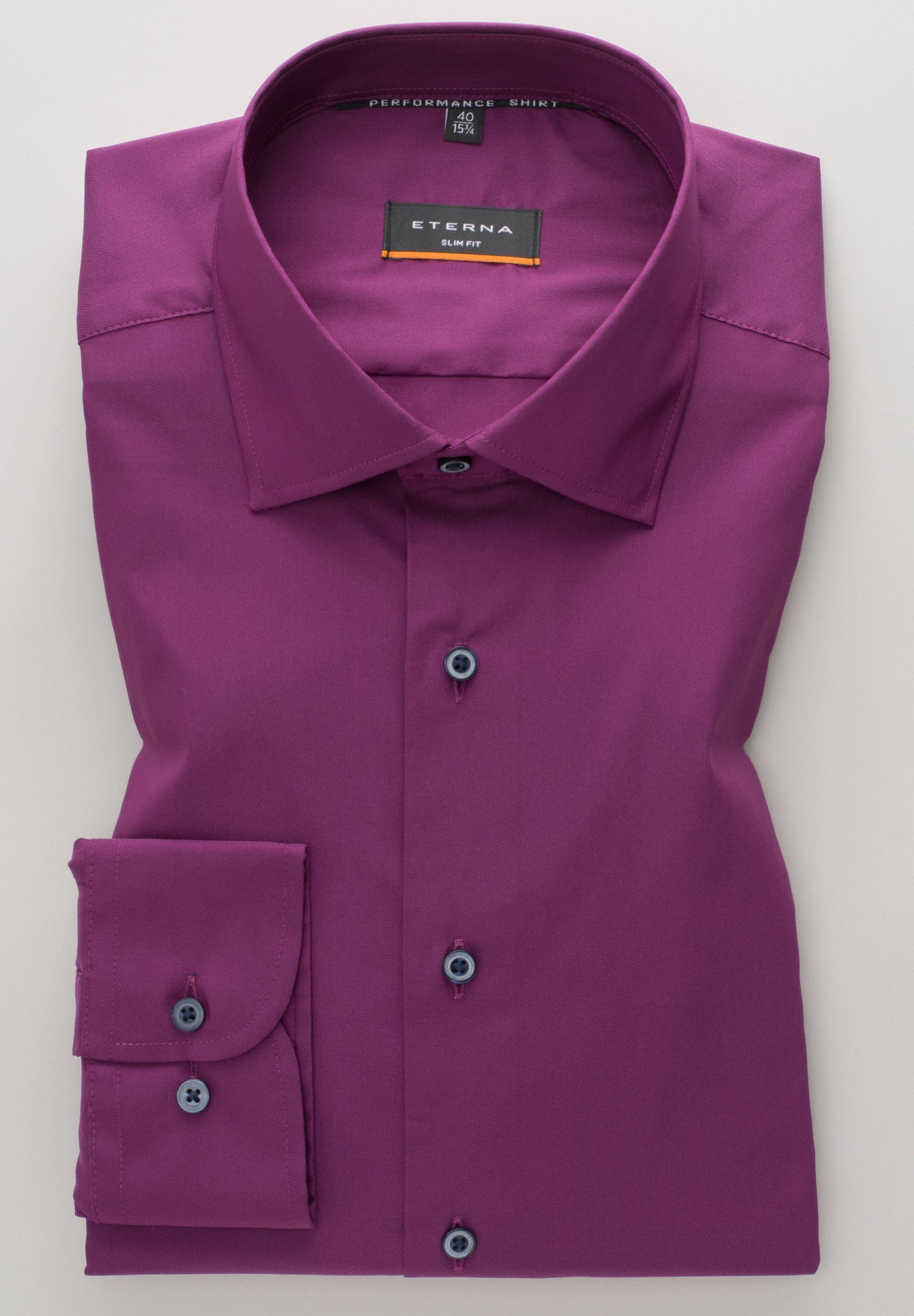 Eterna Overhemd met lange mouwen Slim fit EASY IRON (gemakkelijk te strijken)