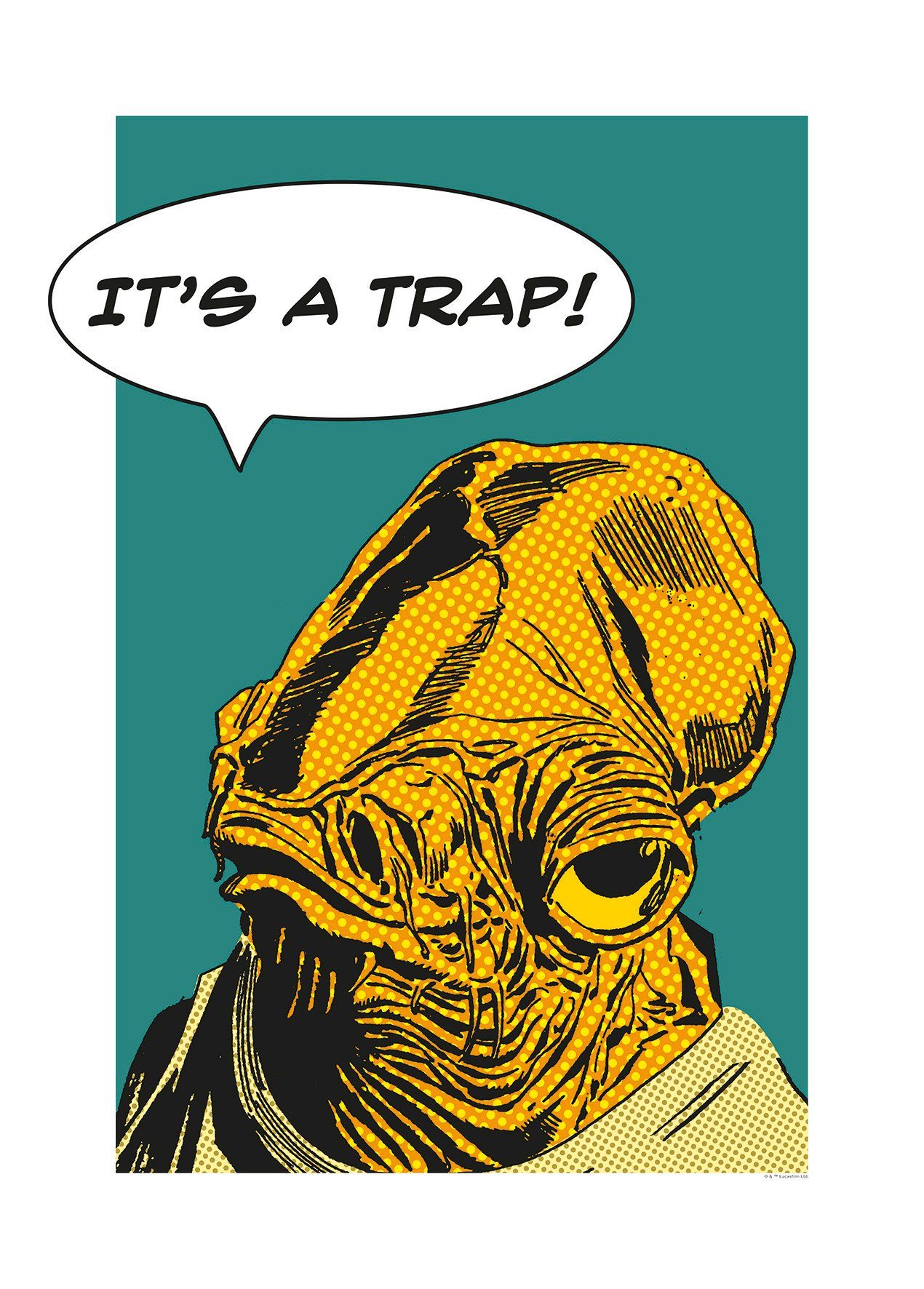 Komar Poster Star Wars Classic stripverhaal aandeel Ackbar