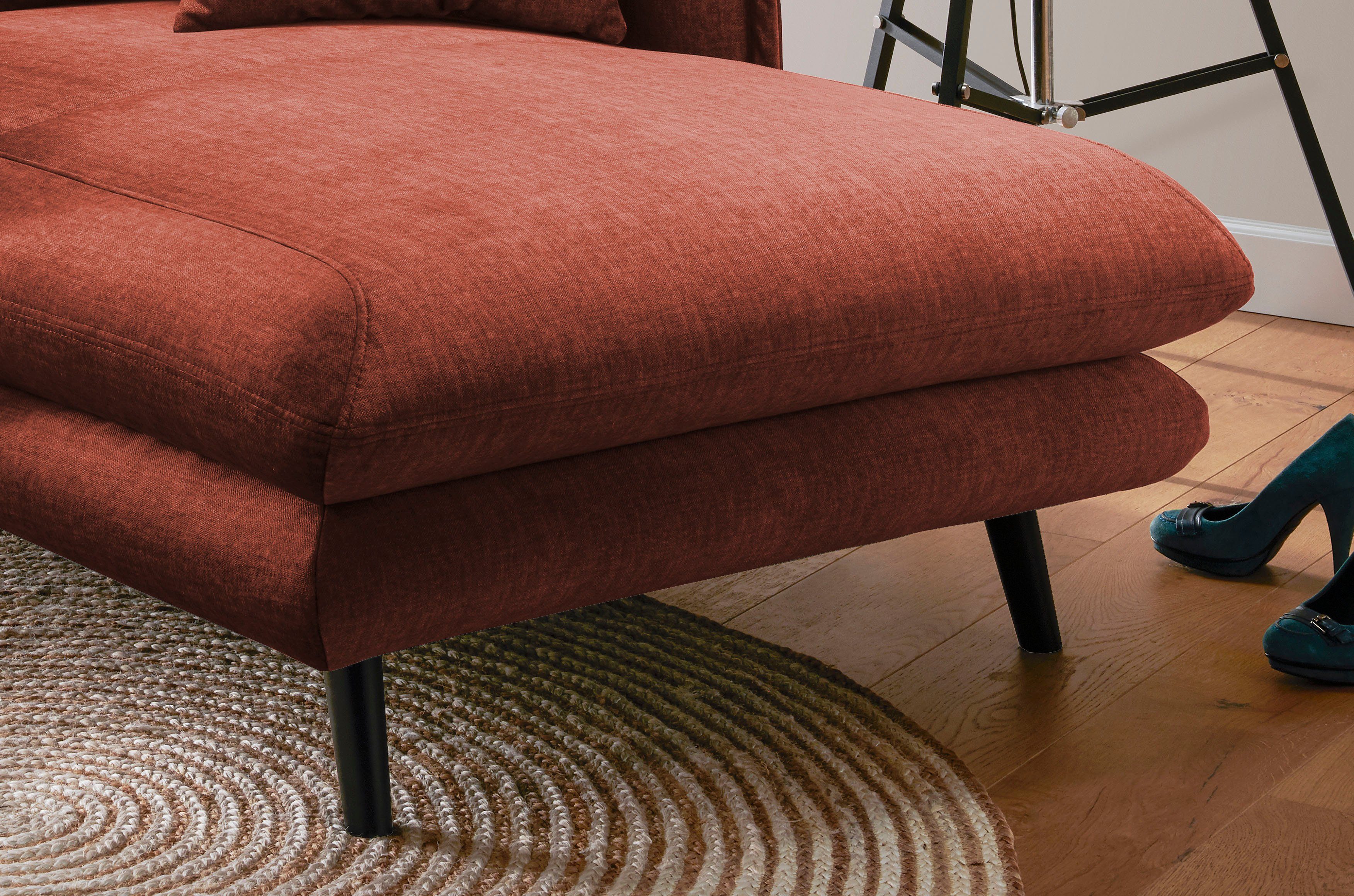 INOSIGN Loveseat LAZIO moderne fauteuil met een comfortabele bekleding, 2 stuks decoratieve sierkussens