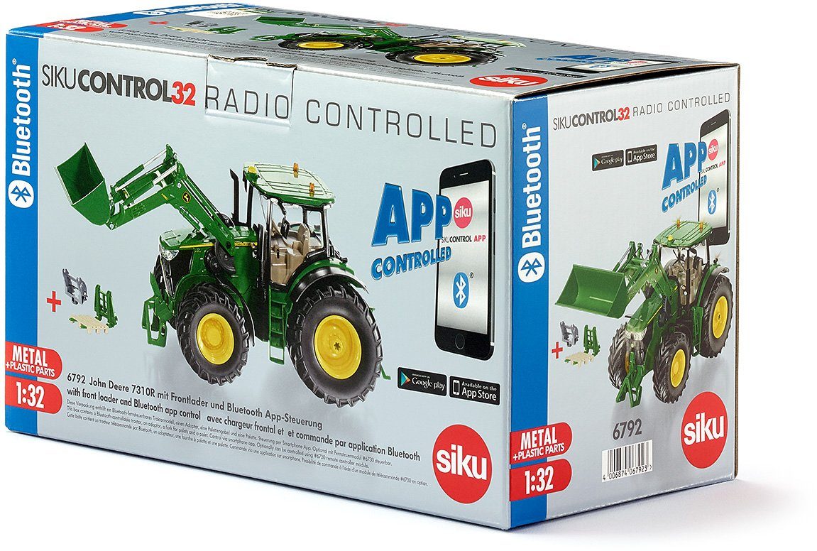 Siku RC-tractor SIKU Control, John Deere 7310R met voorlader (6792)
