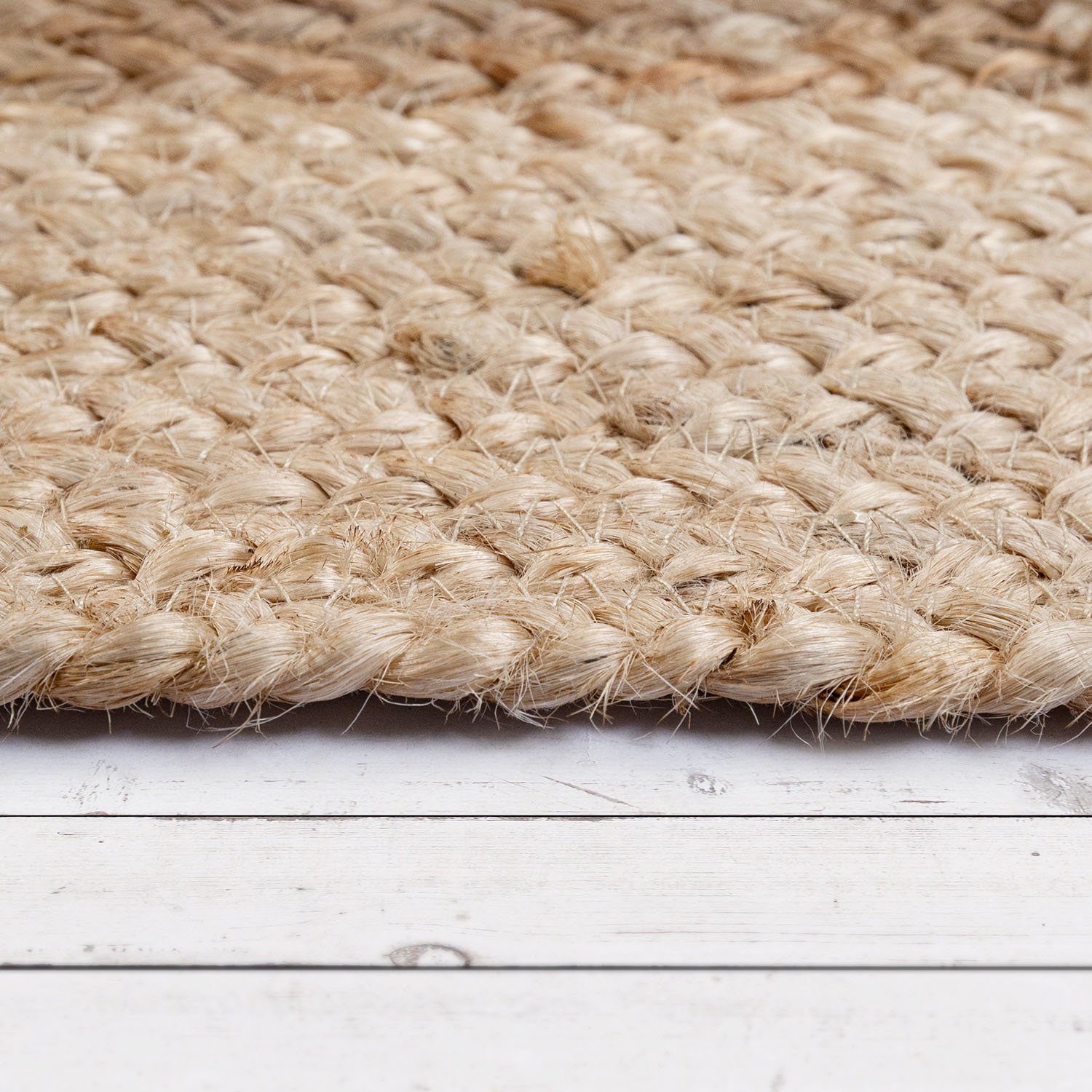 Paco Home Vloerkleed Viborg 594 Jute, modern, boho, etno, met de hand gemaakt vloerkleed van natuurmateriaal