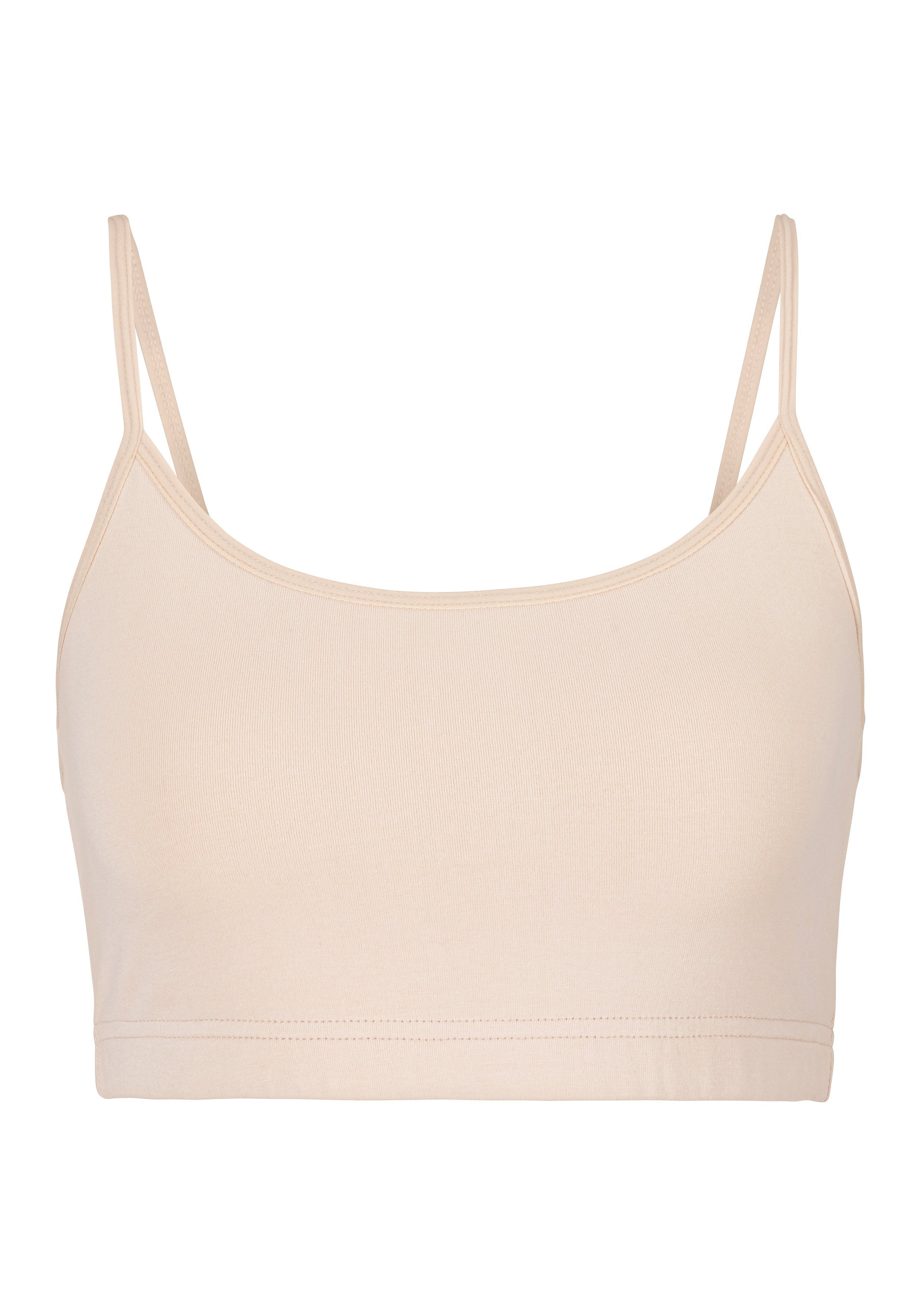 Lascana Bustier van elastisch katoen (2-delig, Set van 2)