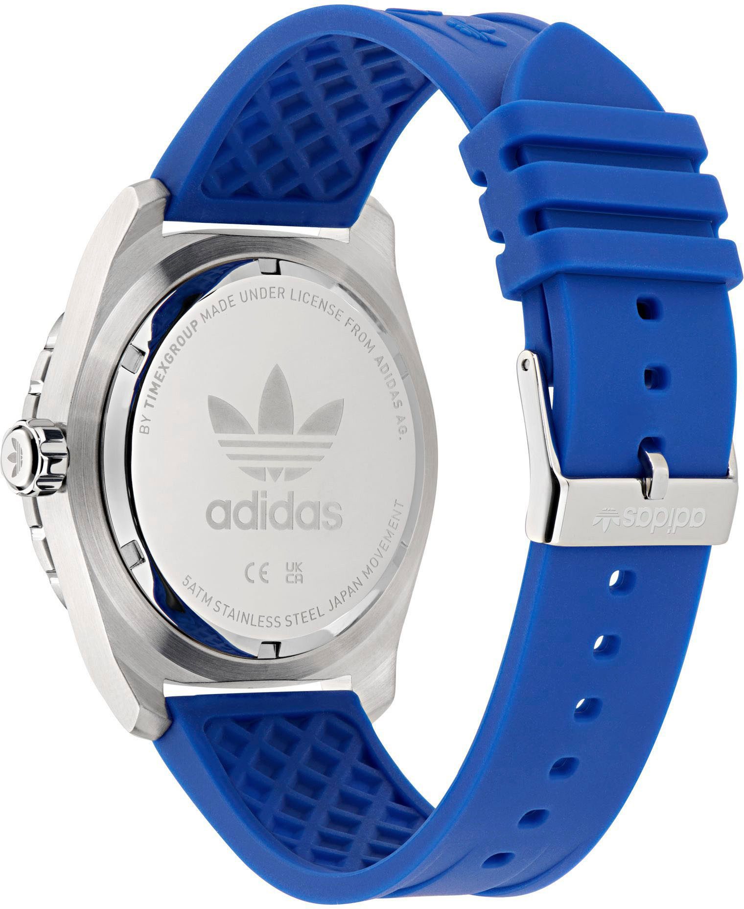adidas Originals Kwartshorloge DISCOVERER ONE Polshorloge, heren, dames, siliconen band, waterafstotend tot 5 bar