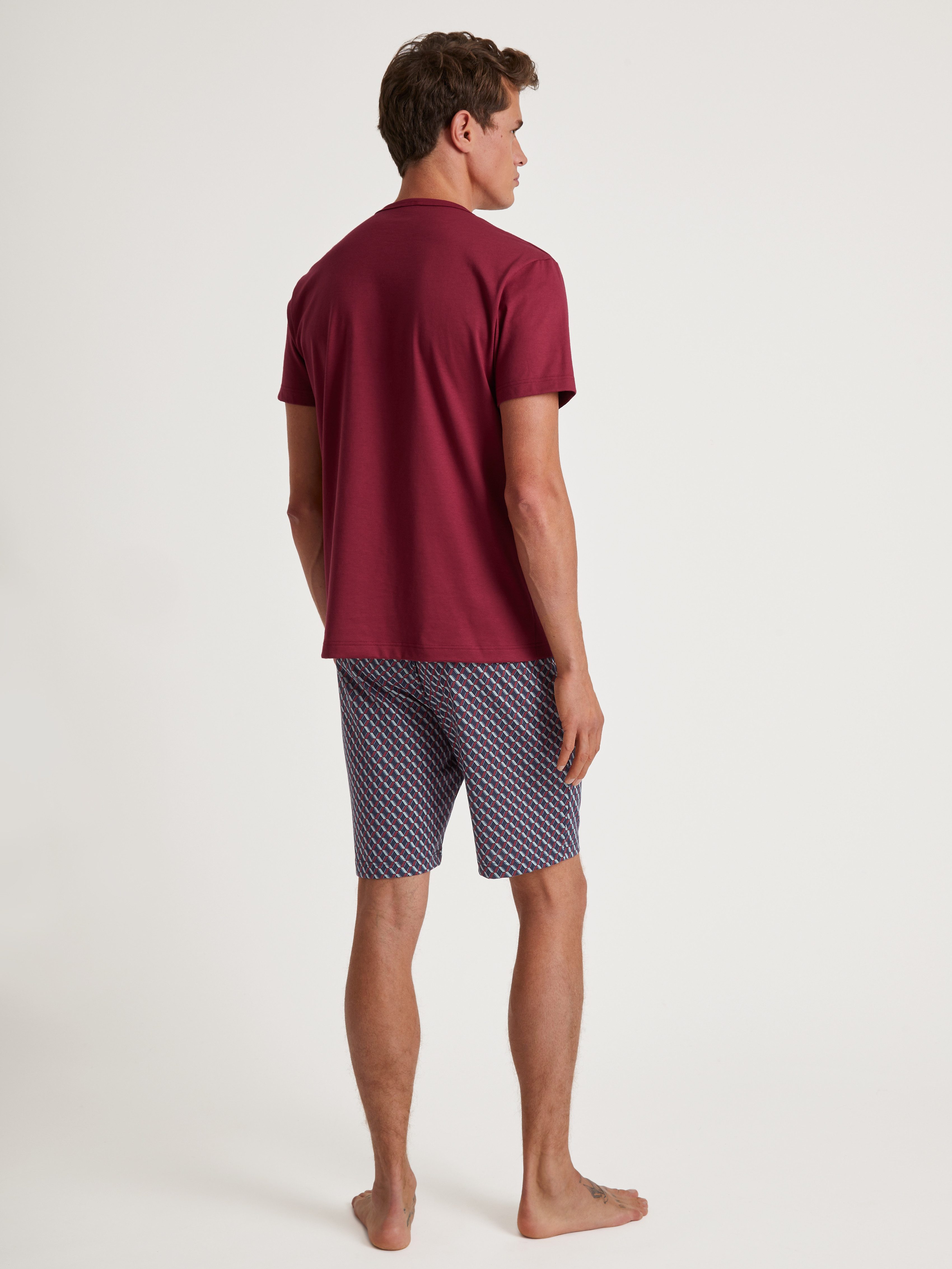 CALIDA Pyjama Relax Imprint met elastische broekband (2-delig)