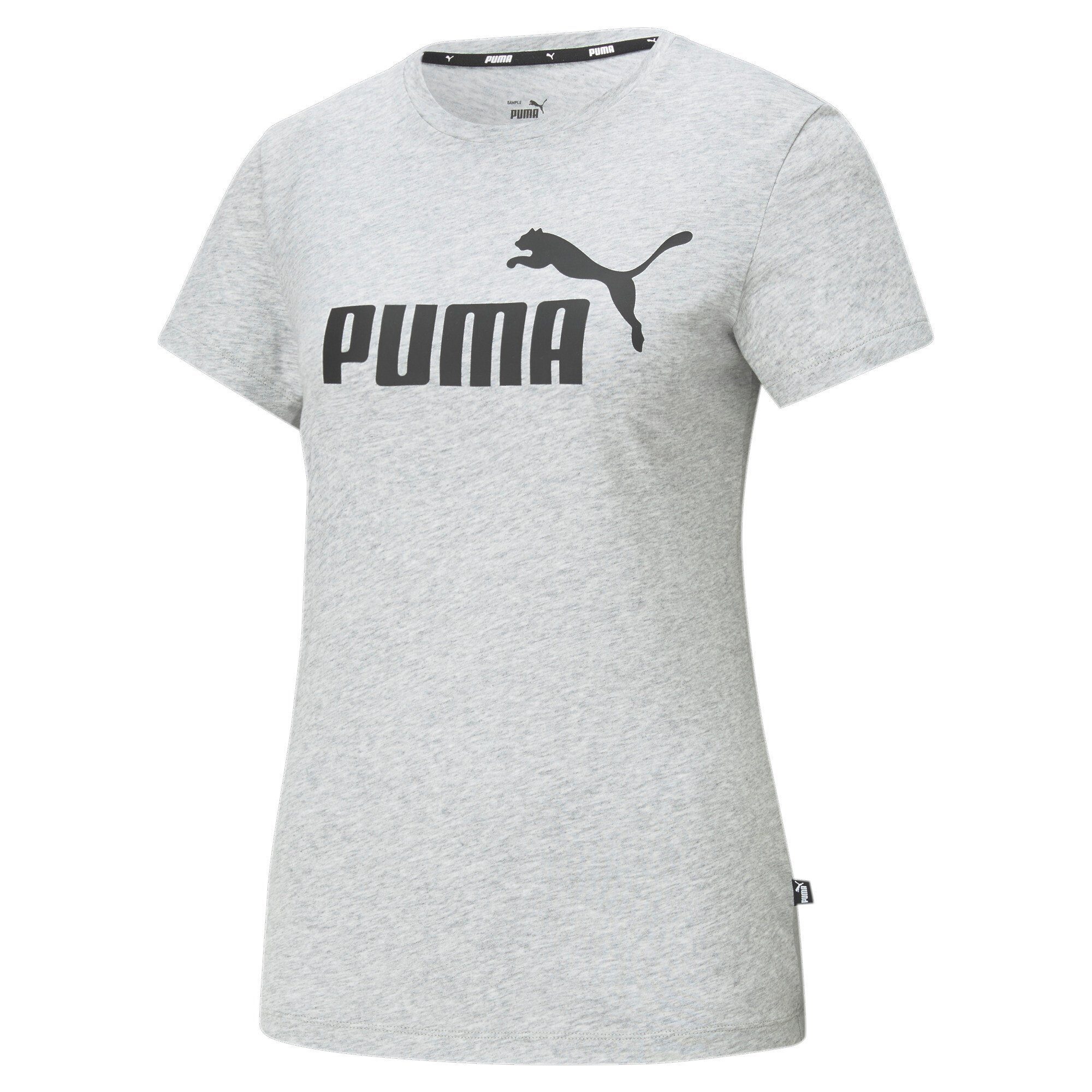 PUMA T-shirt ESS Logo Tee dames tops maat S grijs