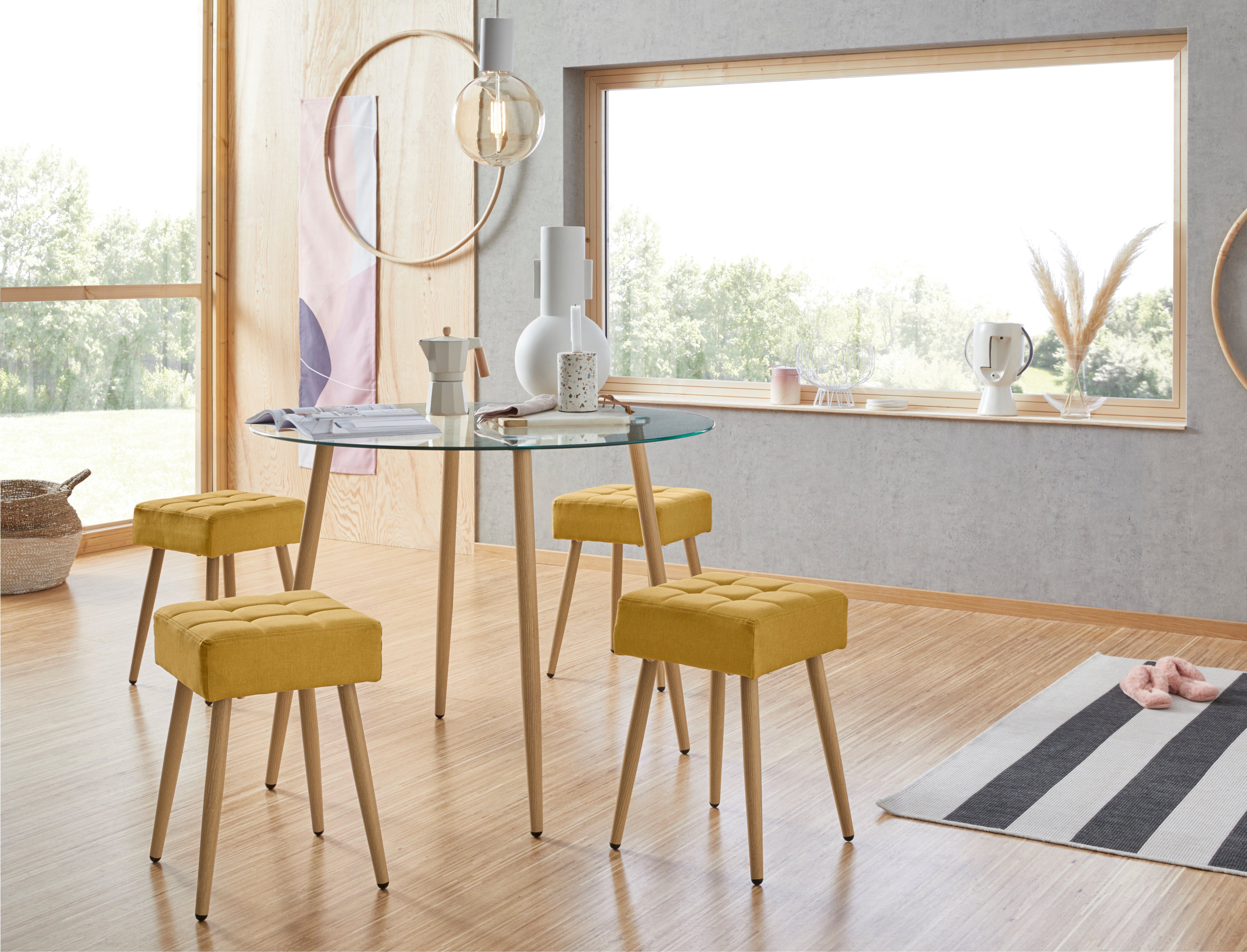 INOSIGN Glazen tafel Miller, TOPSELLER! ronde eettafel met een ø van 100 cm, verschillende maten