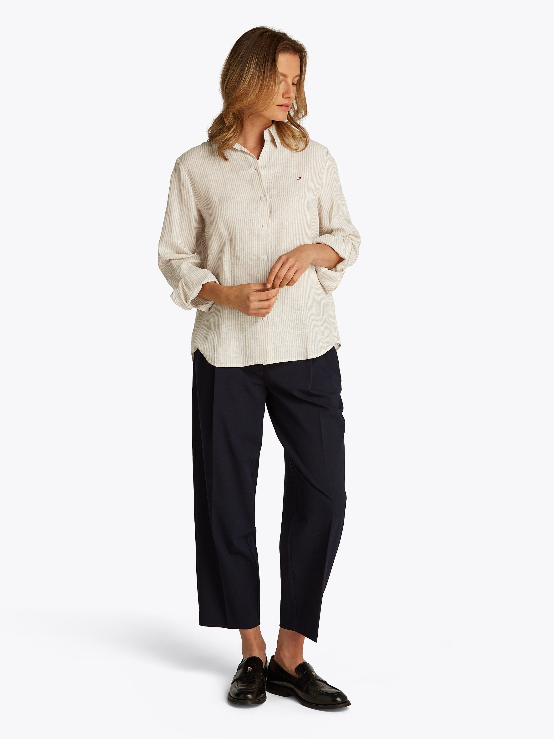 Tommy Hilfiger Overhemdblouse ESS LINEN RELAXED SHIRT