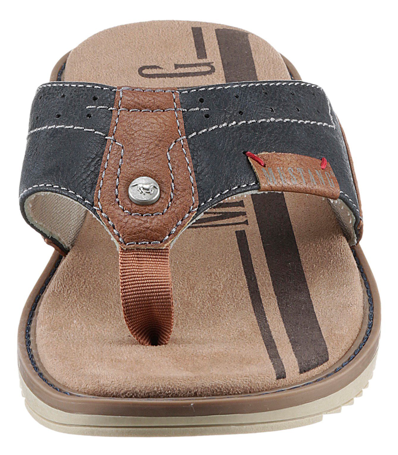 Mustang Shoes Teenslippers , zomerschoen, slippers, poolslides, badschoen, stijlvolle kleurcombinatie