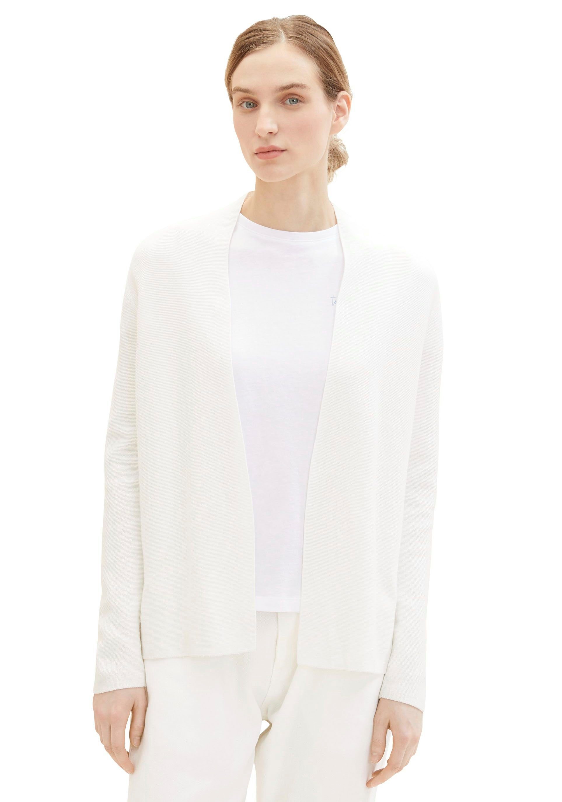 Tom Tailor Cardigan met een fijne structuur
