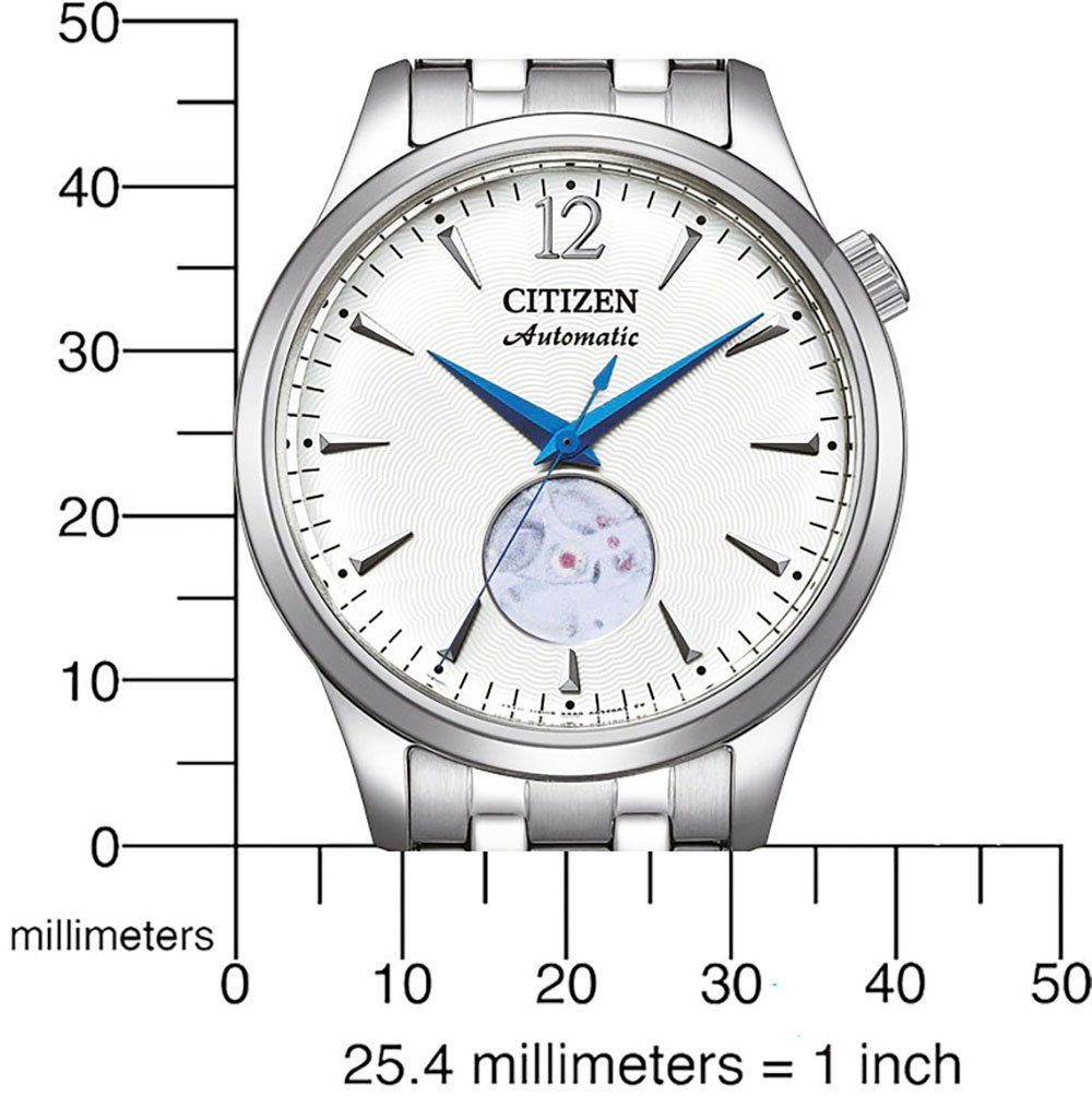 Citizen Automatisch horloge NH9131-73L Horloge, herenhorloge, dameshorloge, open balans, stalen armband