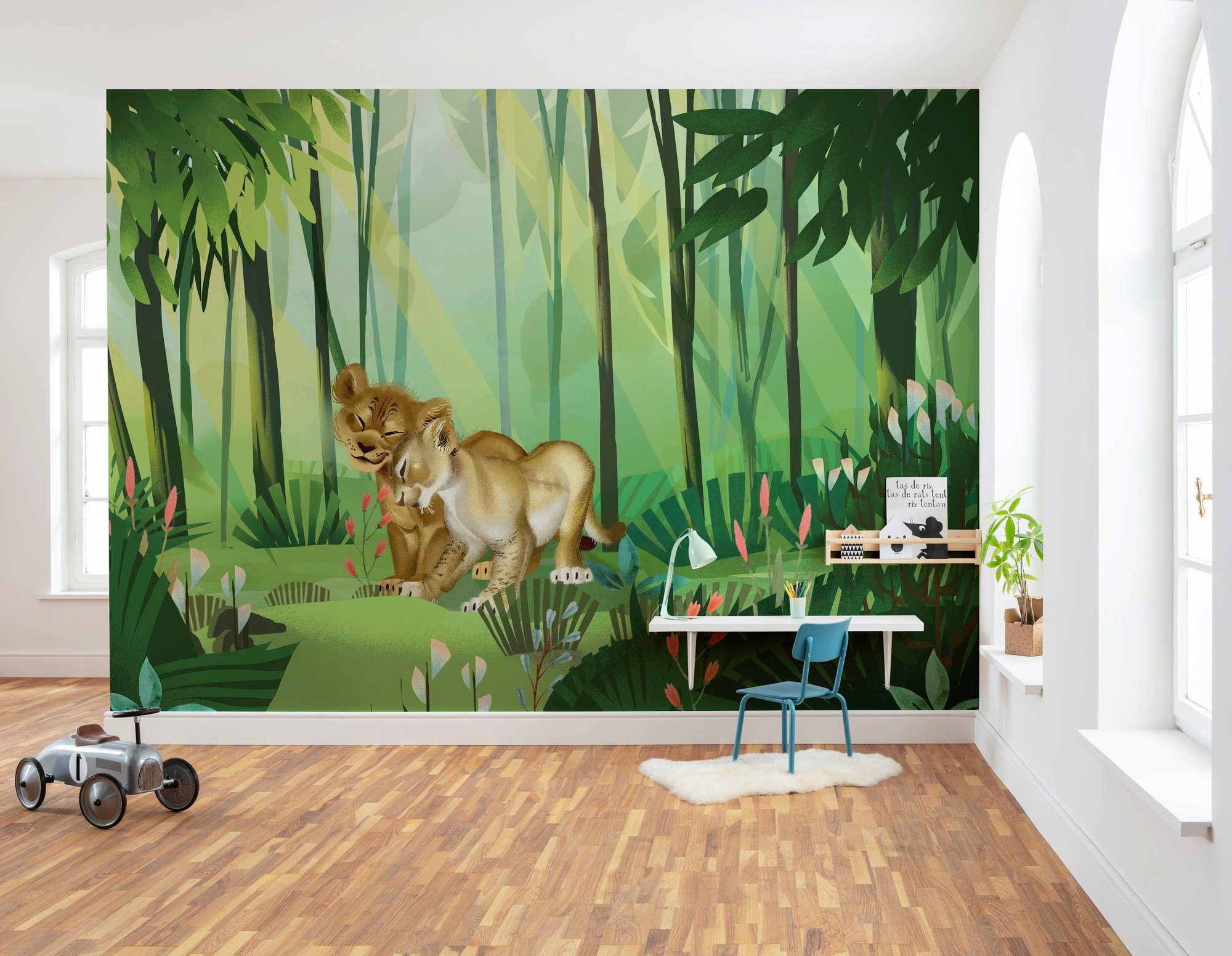 Komar Vliesbehang Digitale print vlies - Lion King Love - Afmeting 400 x 280 cm (set)