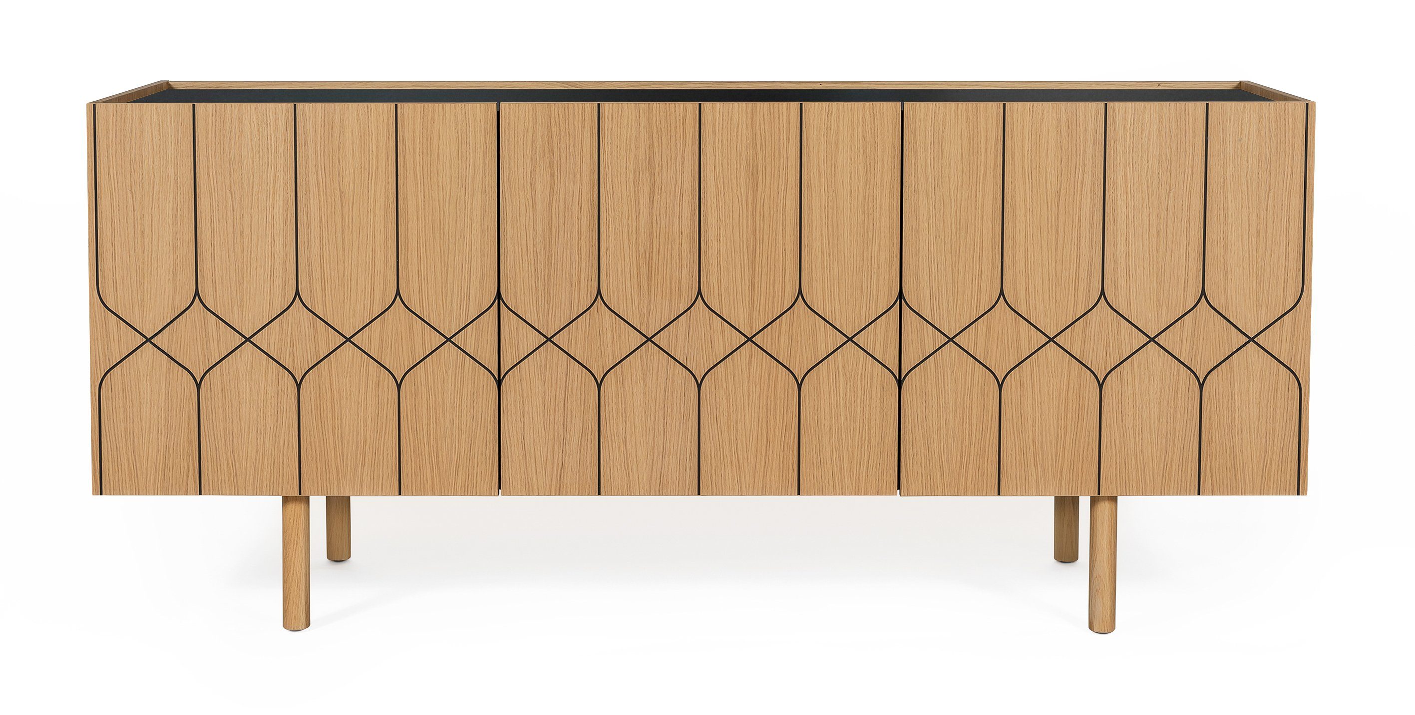 Woodman Kast Houtfineer van eiken, Scandinavisch design