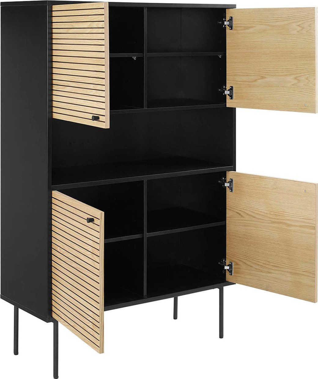 SalesFever Highboard Opbergkast in Scandi-design, breedte 100 cm