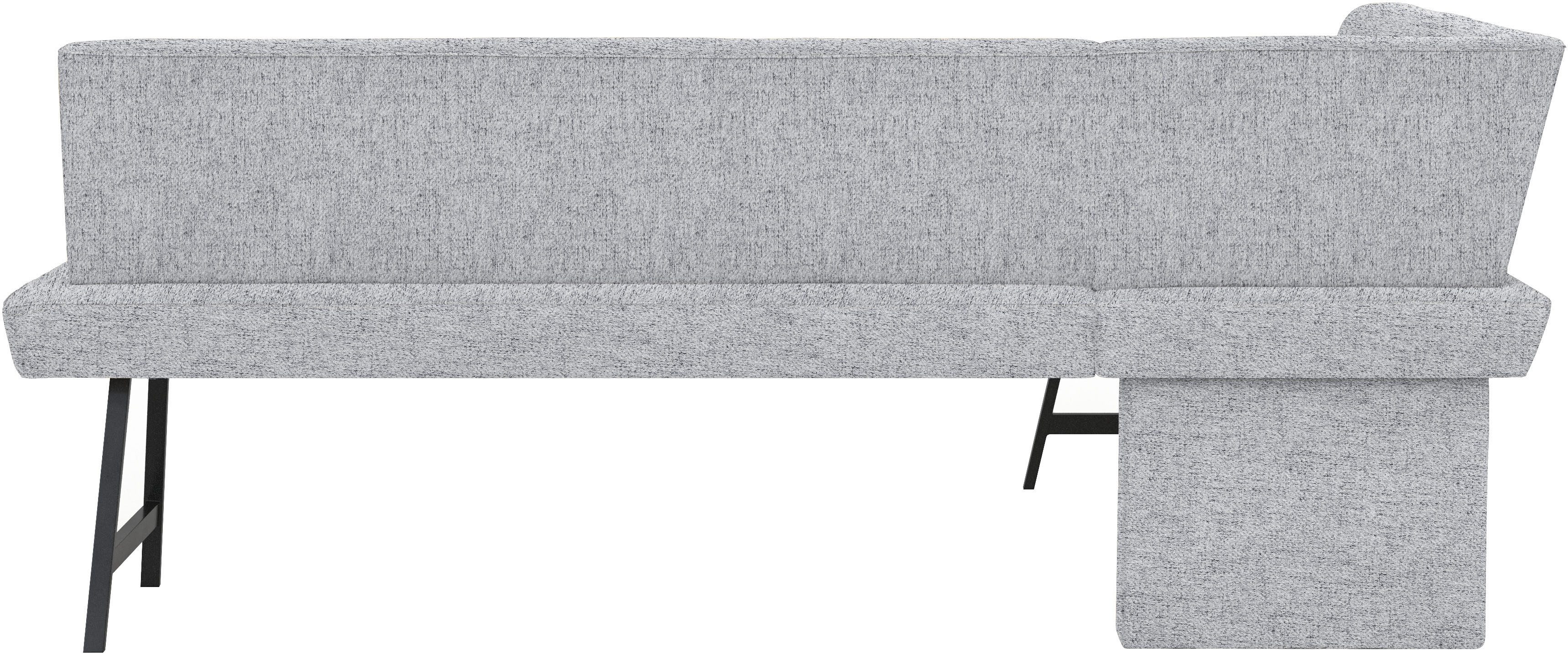 Home affaire Eethoek Sava Hoekbank met nosagvering in de zitting, massief eiken tafel (set, 4-delig)