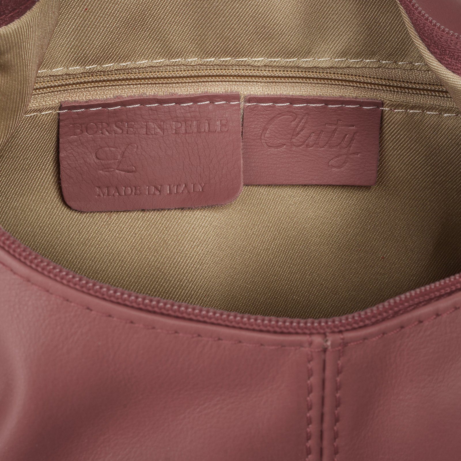 Cluty Shopper echt leer, made in italy