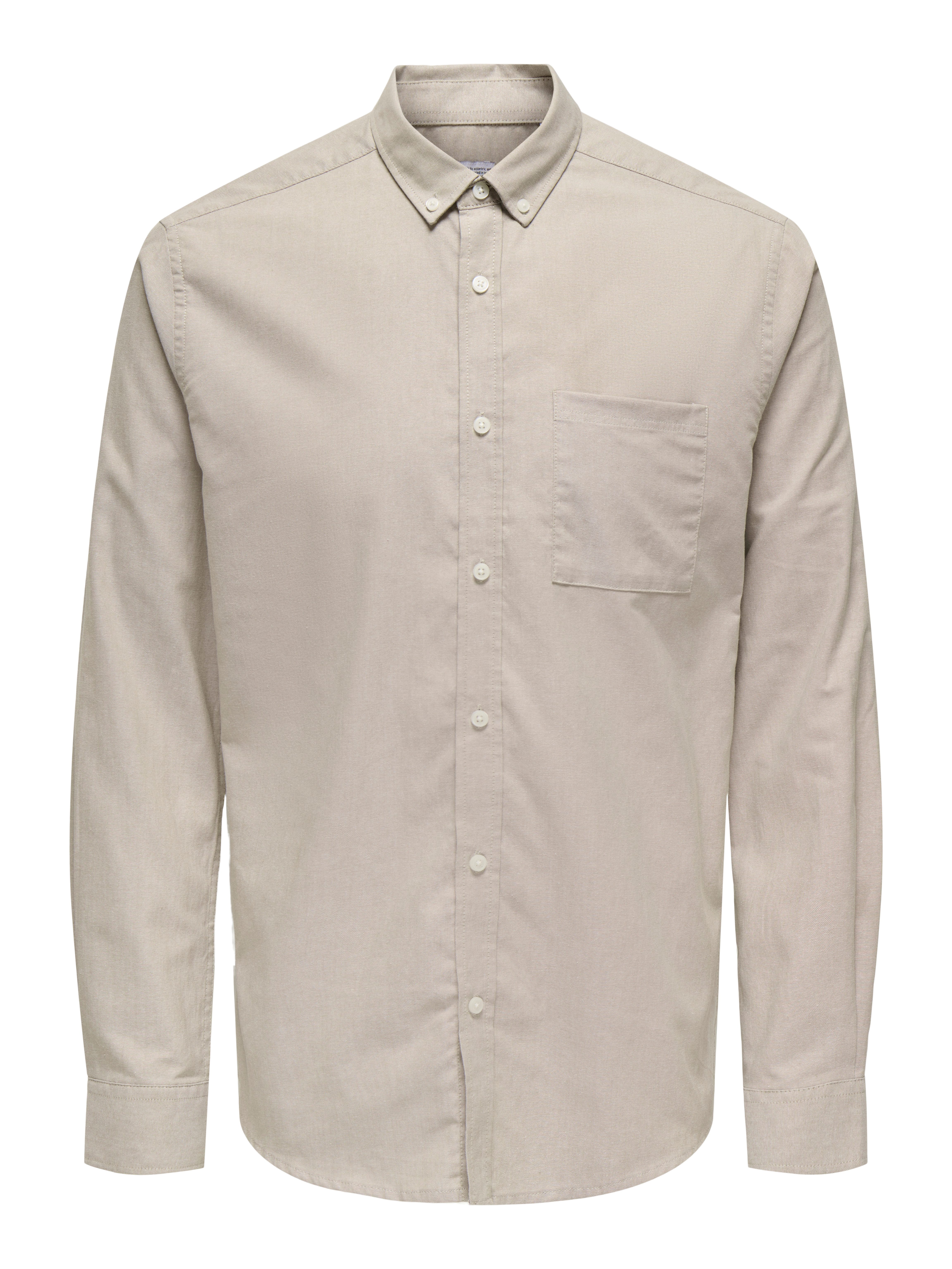 ONLY & SONS Overhemd met lange mouwen ONSALVARO SLIM LS OXFORD SHIRT NOOS