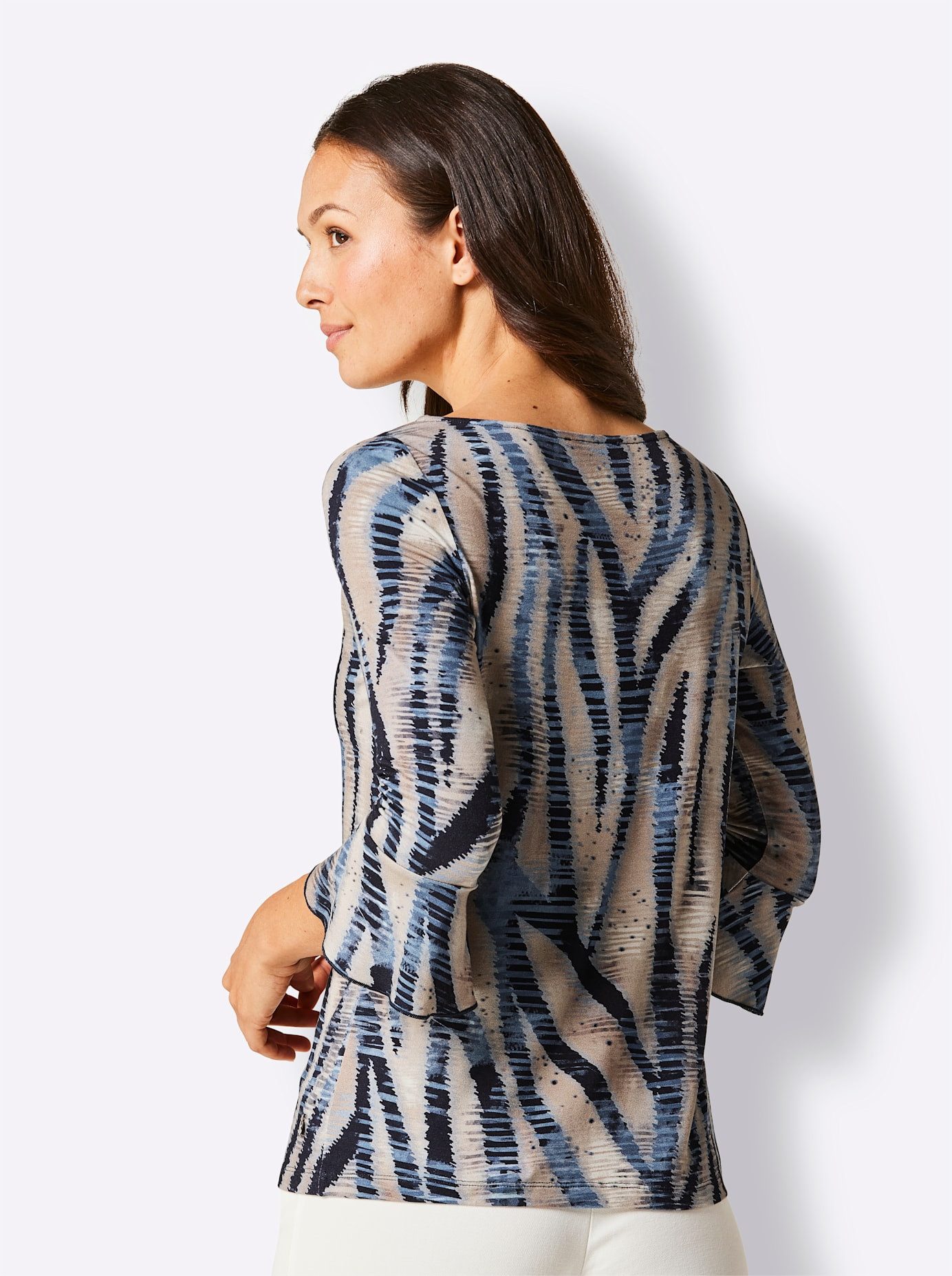 CREATION L PREMIUM Shirt met print Viscose-zijden shirt (1-delig)