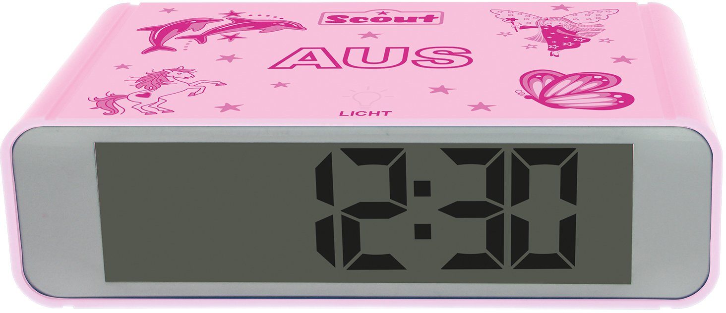 Scout Kwarts-wekker Digi Clock, 280001025 Kinderwekker, digitale wekker, cadeau-idee, kinderkamer, jongeren