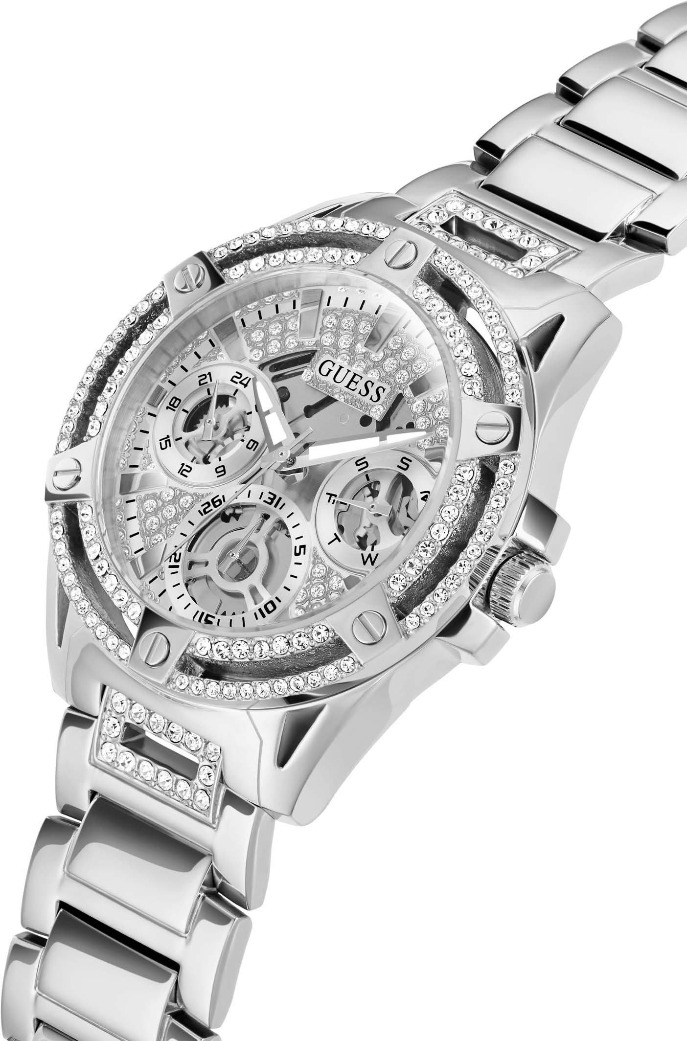 Guess Multifunctioneel horloge Queen Horloge, quartz, dameshorloge, analoog, siliconen band