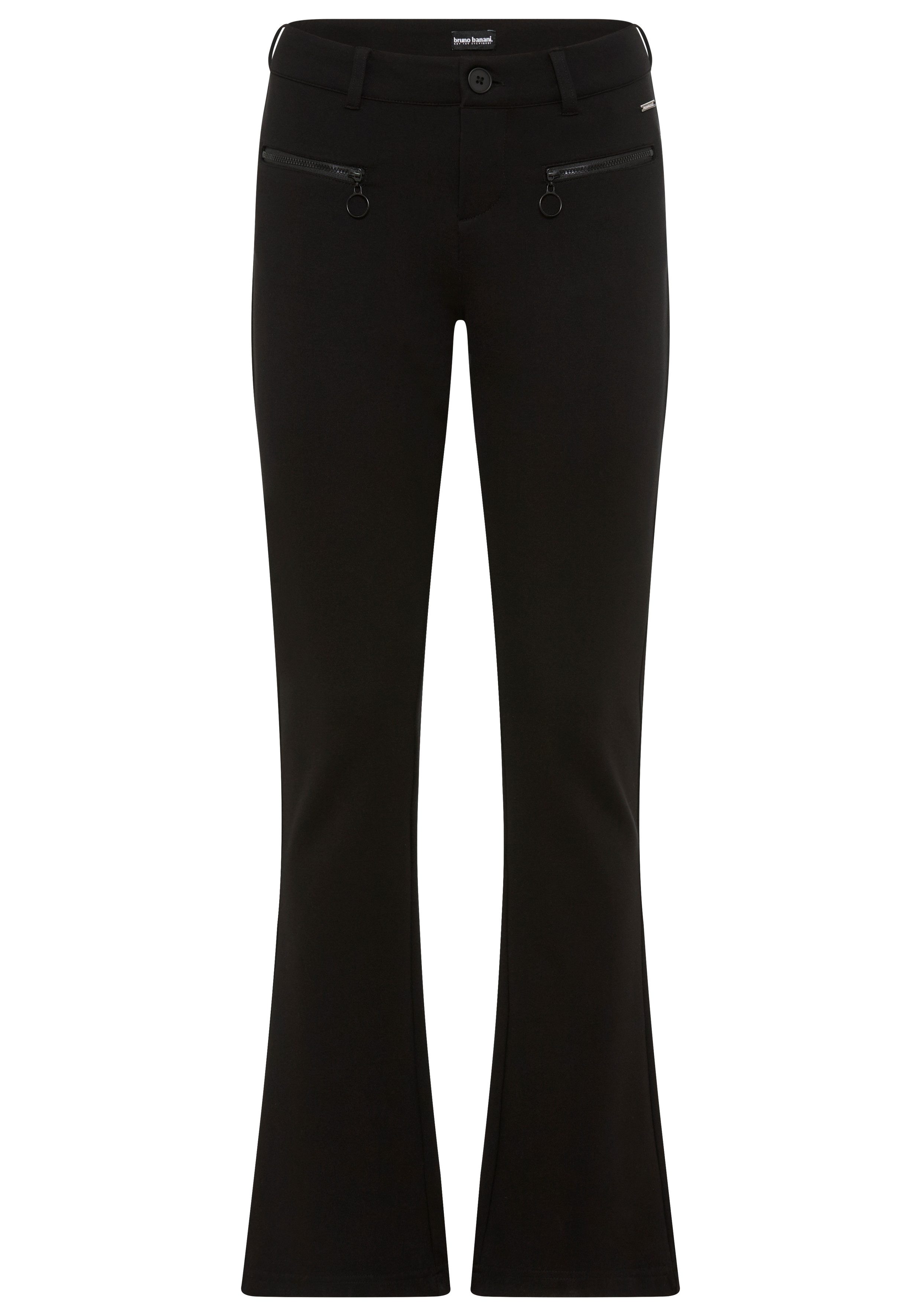 Bruno Banani Broek met wijde pijpen Een ritsdetail - NIEUWE COLLECTIE