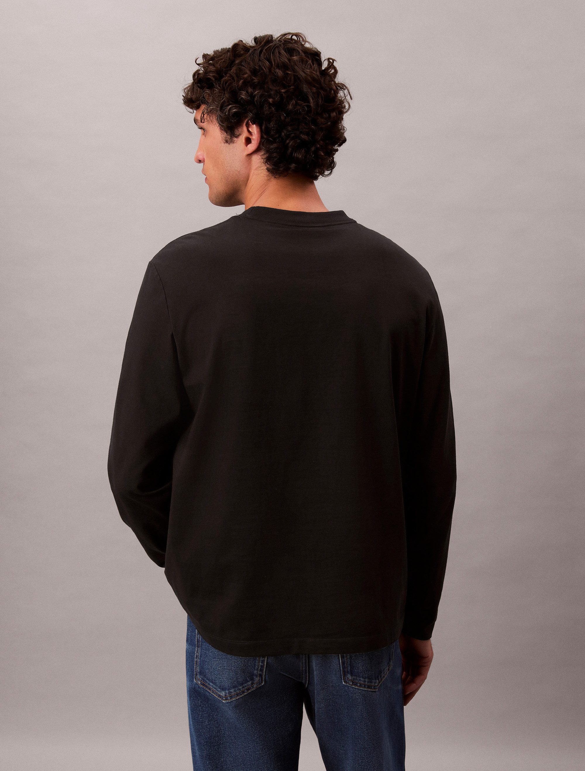 Calvin Klein Shirt met lange mouwen LS RLXD STANDARD LOGO CREWNK TEE