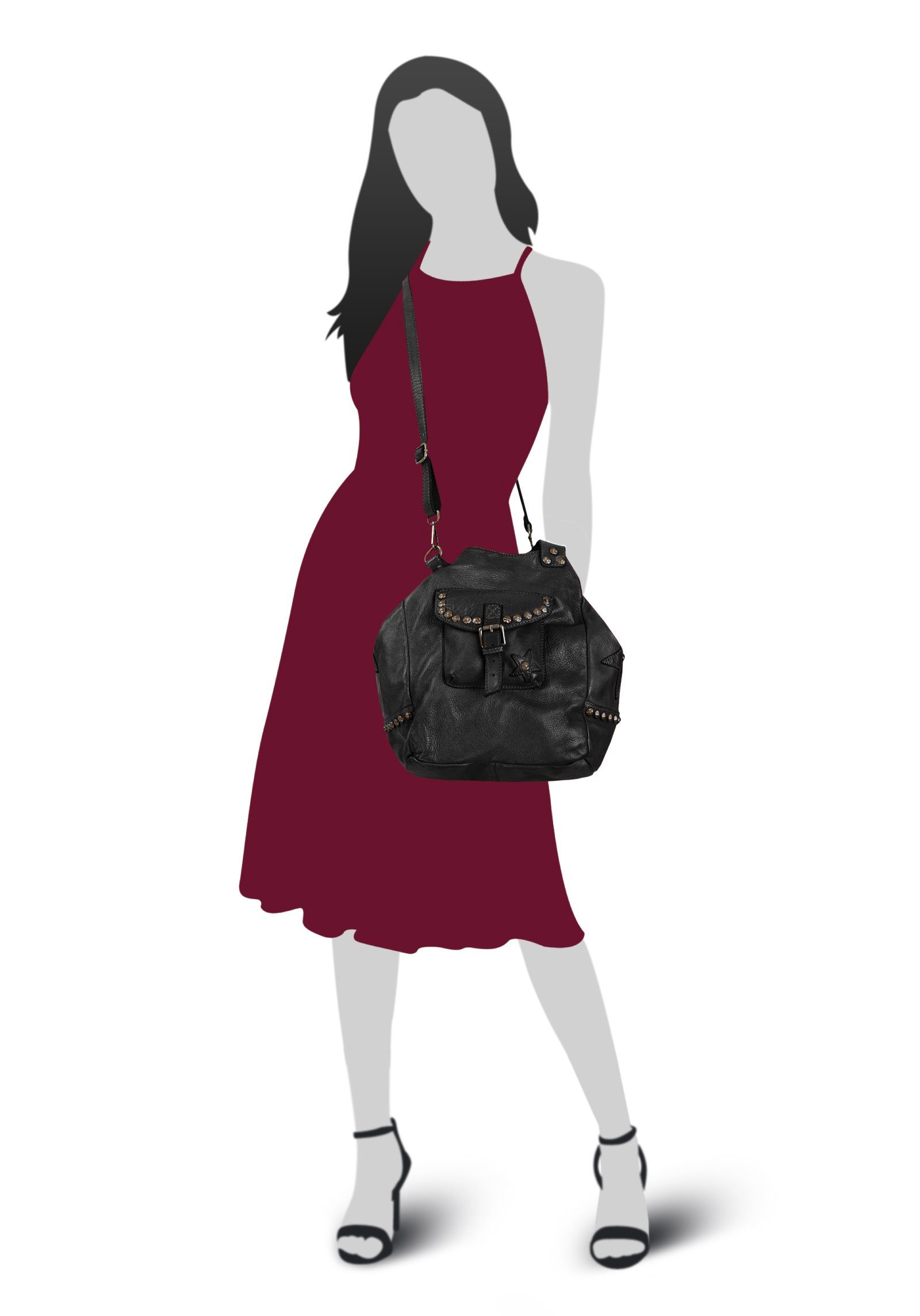 Samantha Look Shopper echt leer, made in italy